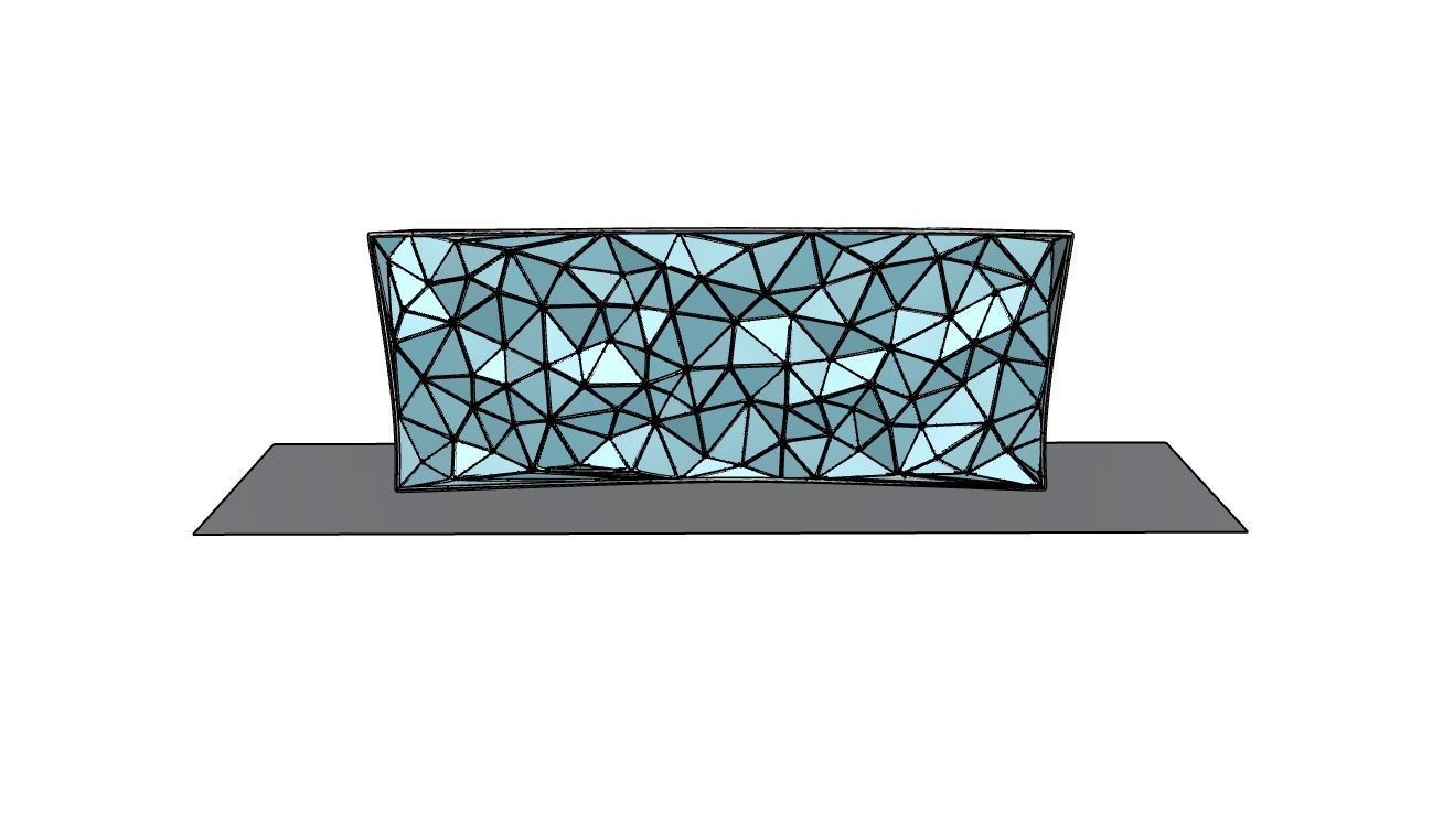 Triangulated Wall random points v5 3D model_32