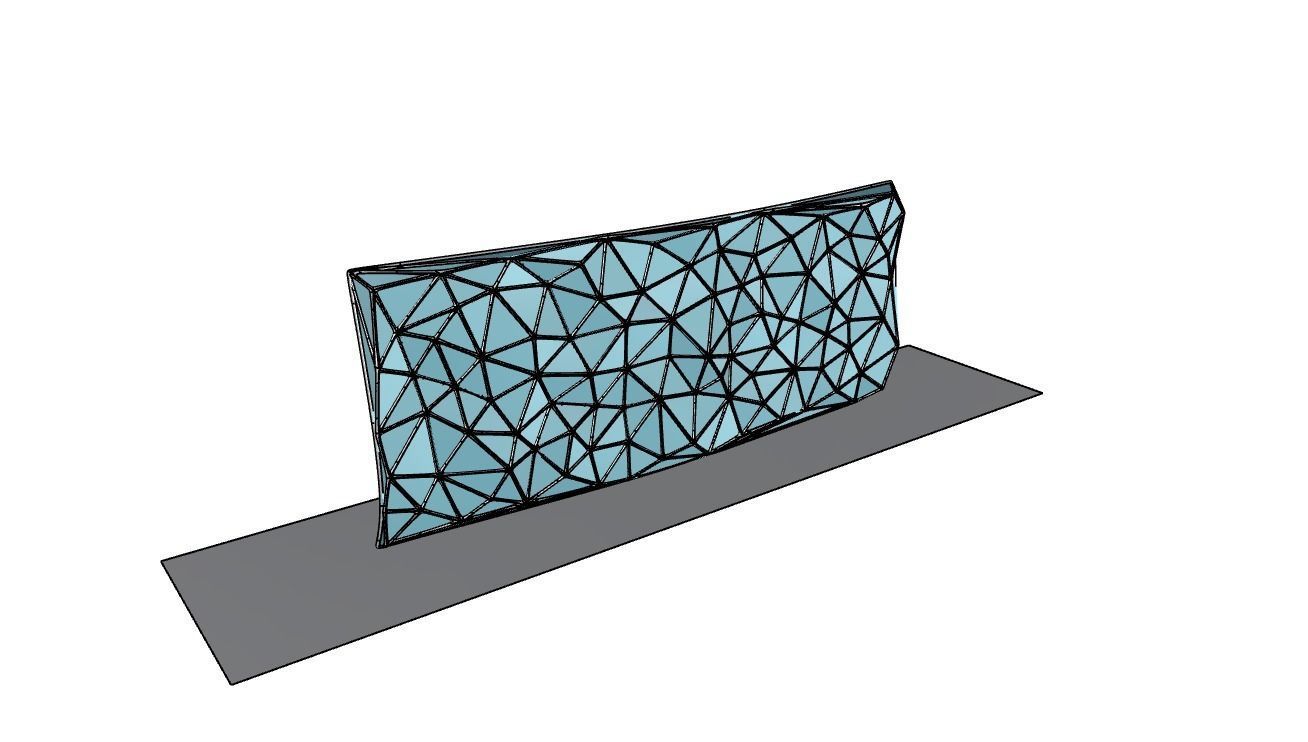 Triangulated Wall random points v5 3D model_40