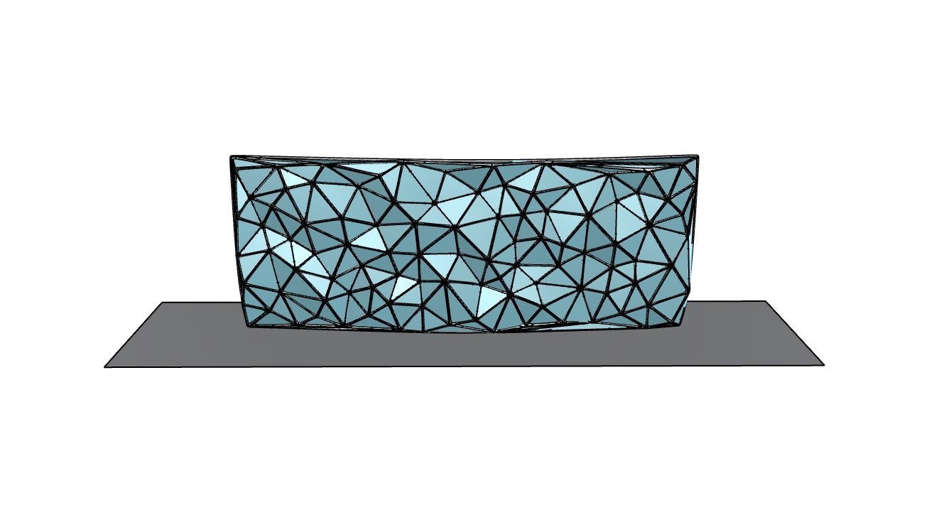 Triangulated Wall random points v5 3D model_22