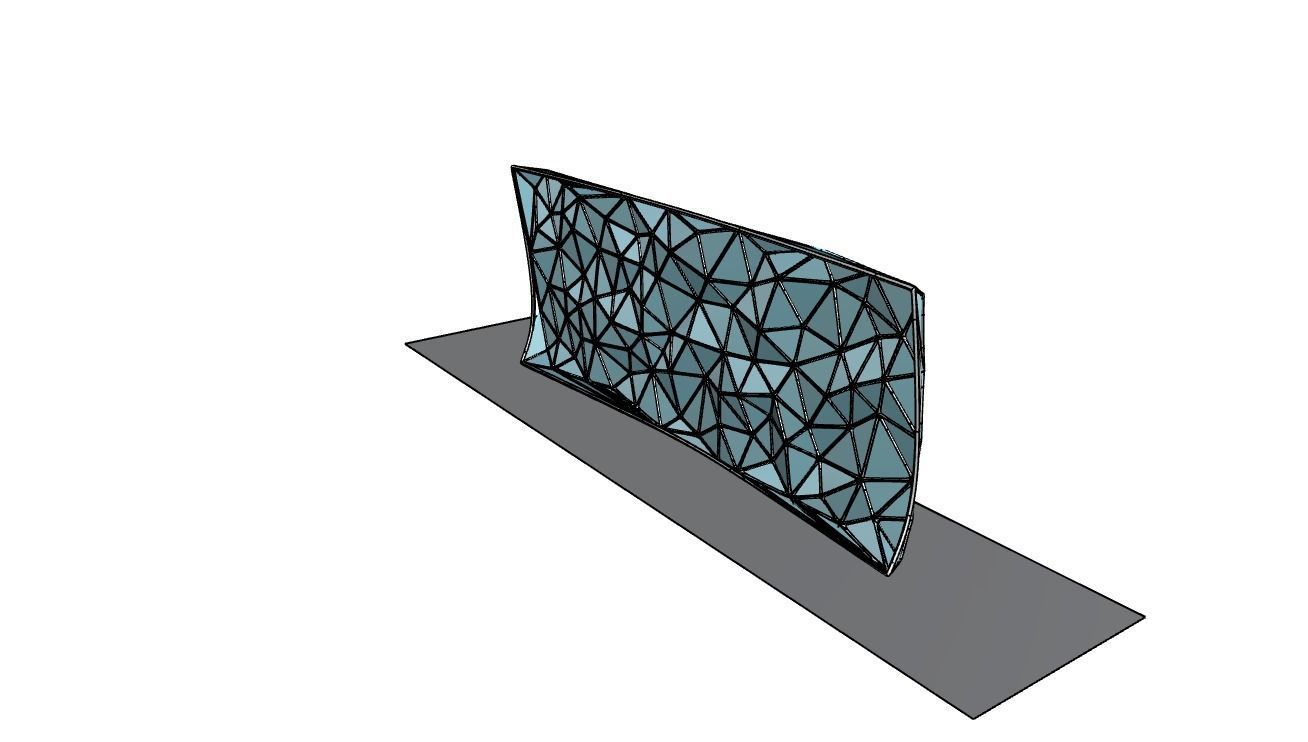 Triangulated Wall random points v5 3D model_35