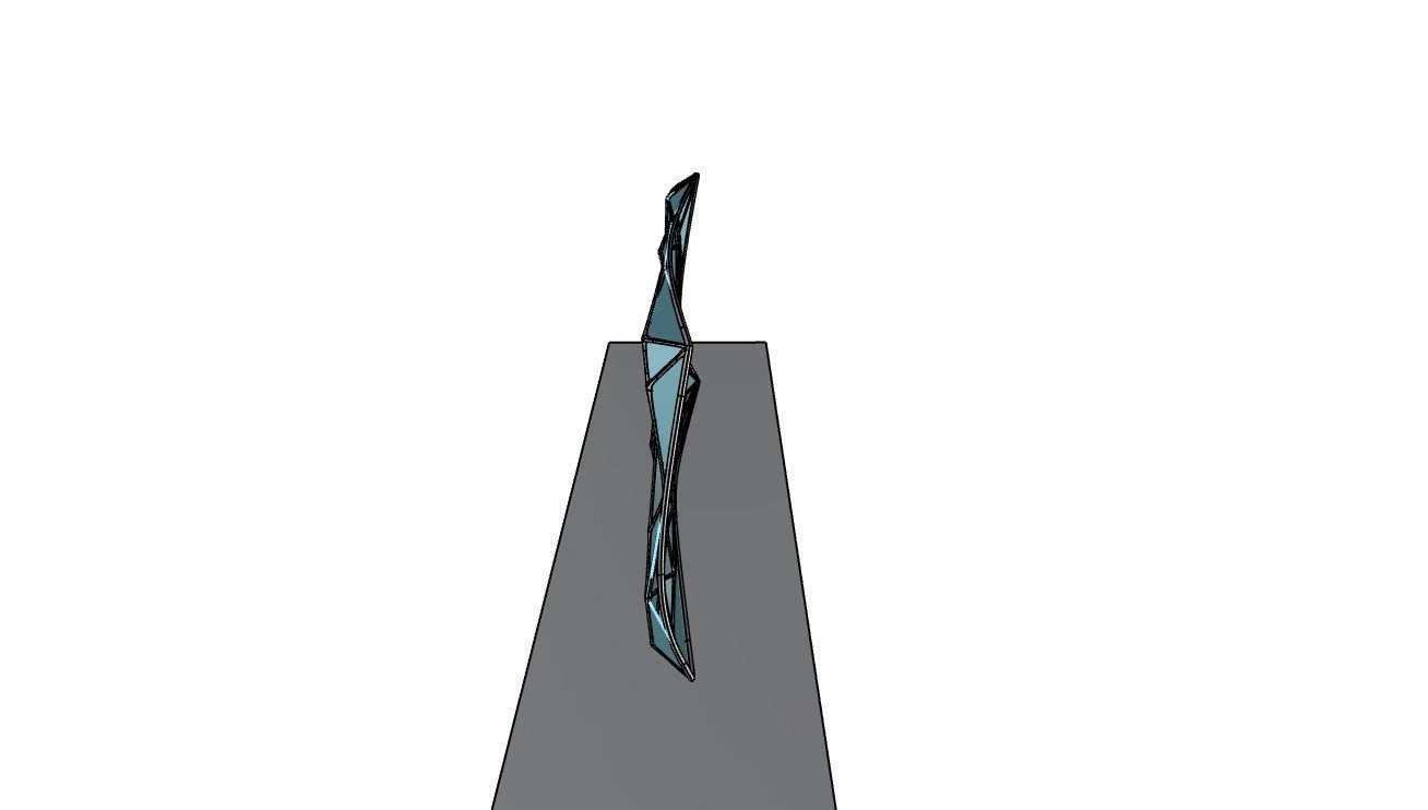 Triangulated Wall random points v5 3D model_27