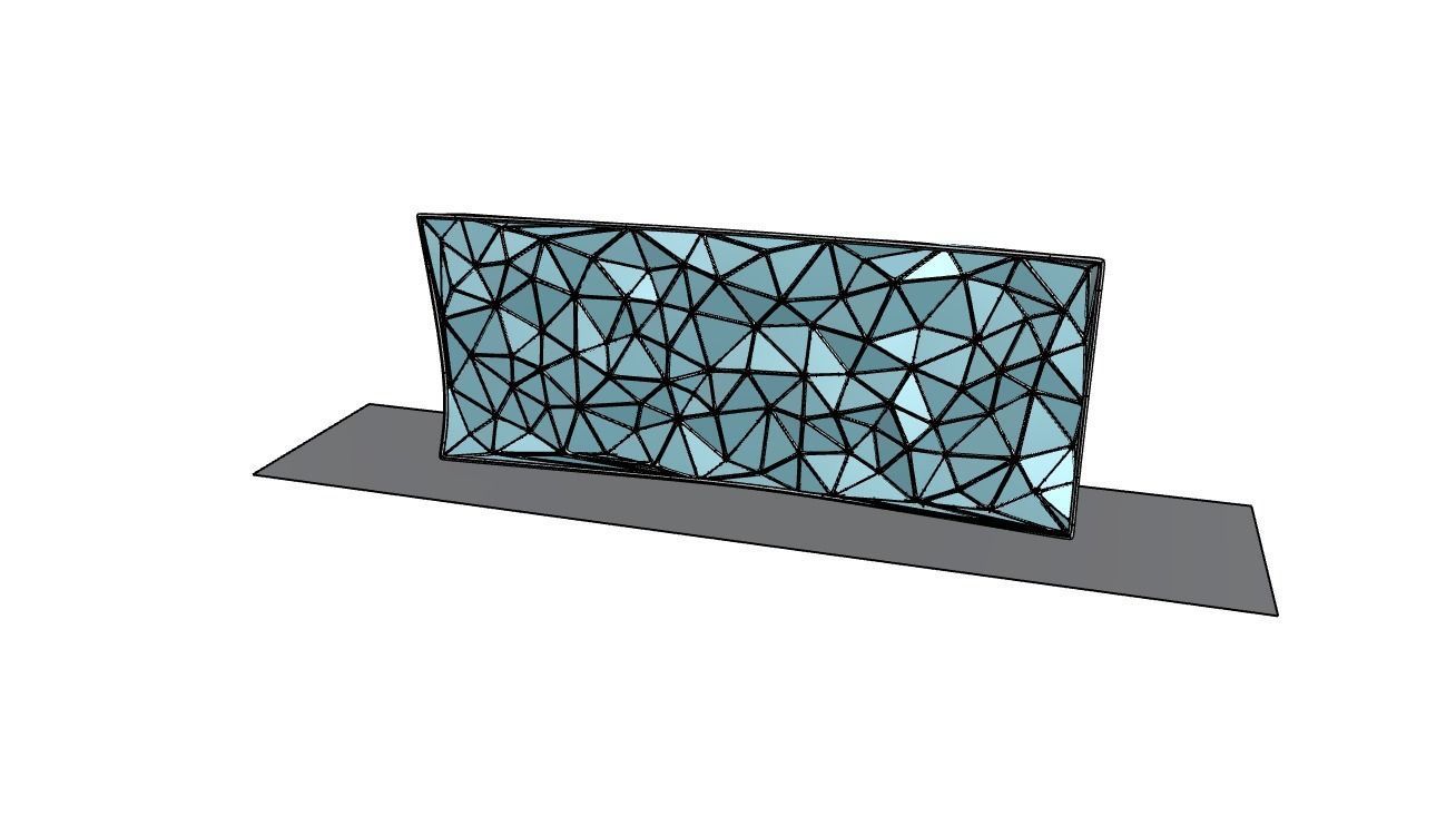 Triangulated Wall random points v5 3D model_33