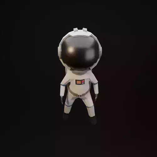 Low poly astronaut Free low-poly 3D model