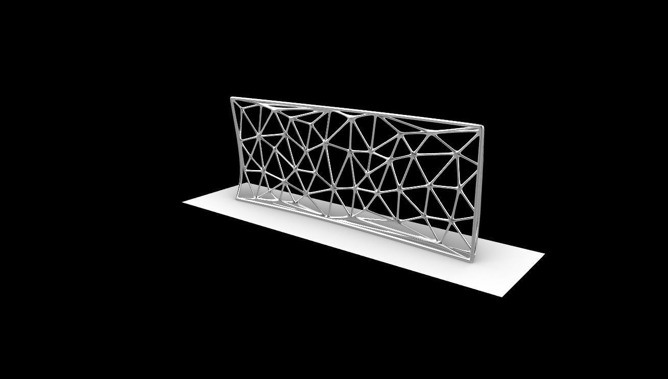 Random Wall Design Triangulated Wall random points v8 3D model | CGTrader