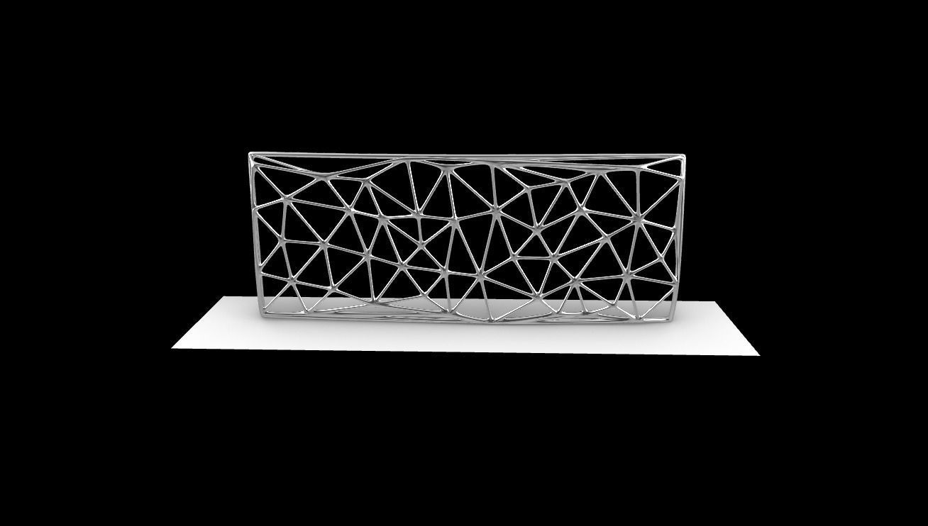 Triangulated Wall random points v8 3D model | CGTrader