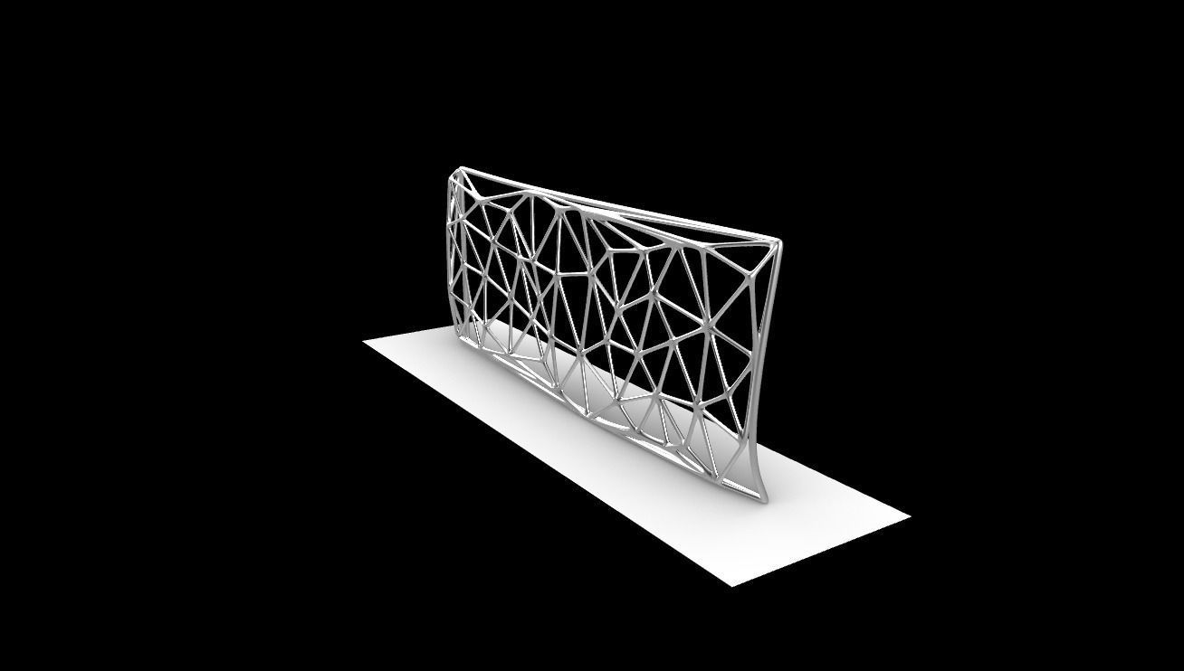 Triangulated Wall random points v8 3D model | CGTrader
