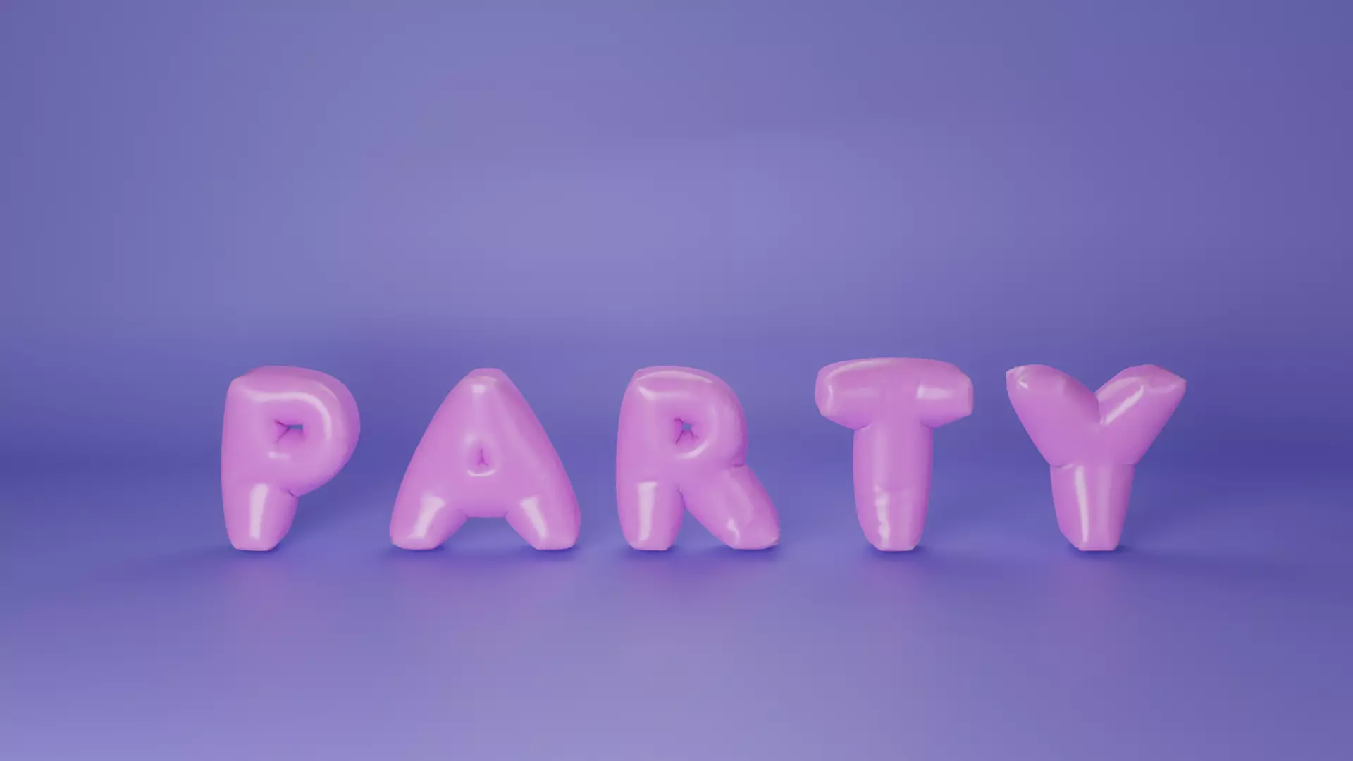 Party Balloons Animation 3D model