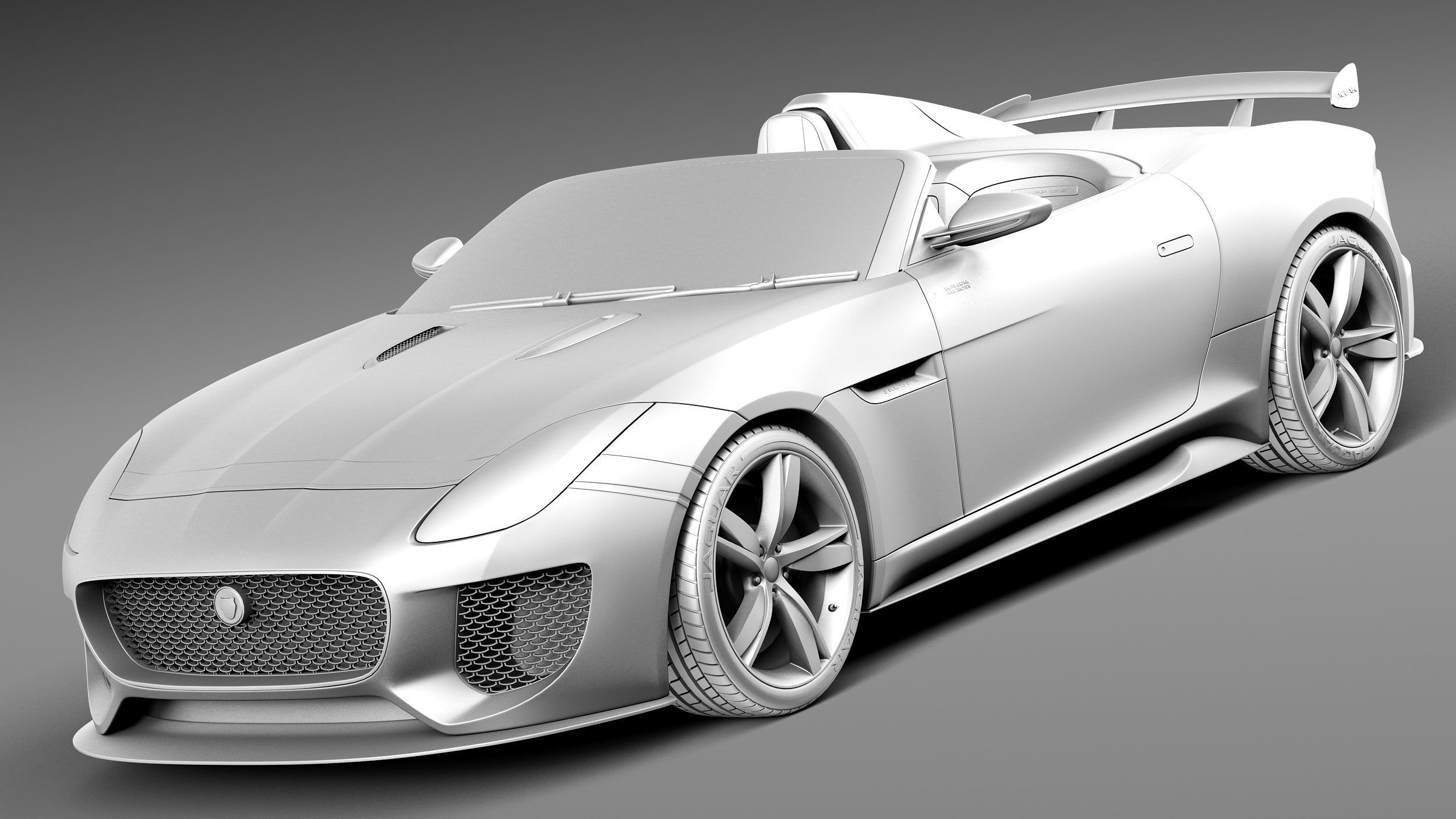 Jaguar Project 7 Concept 2013 3D model_8