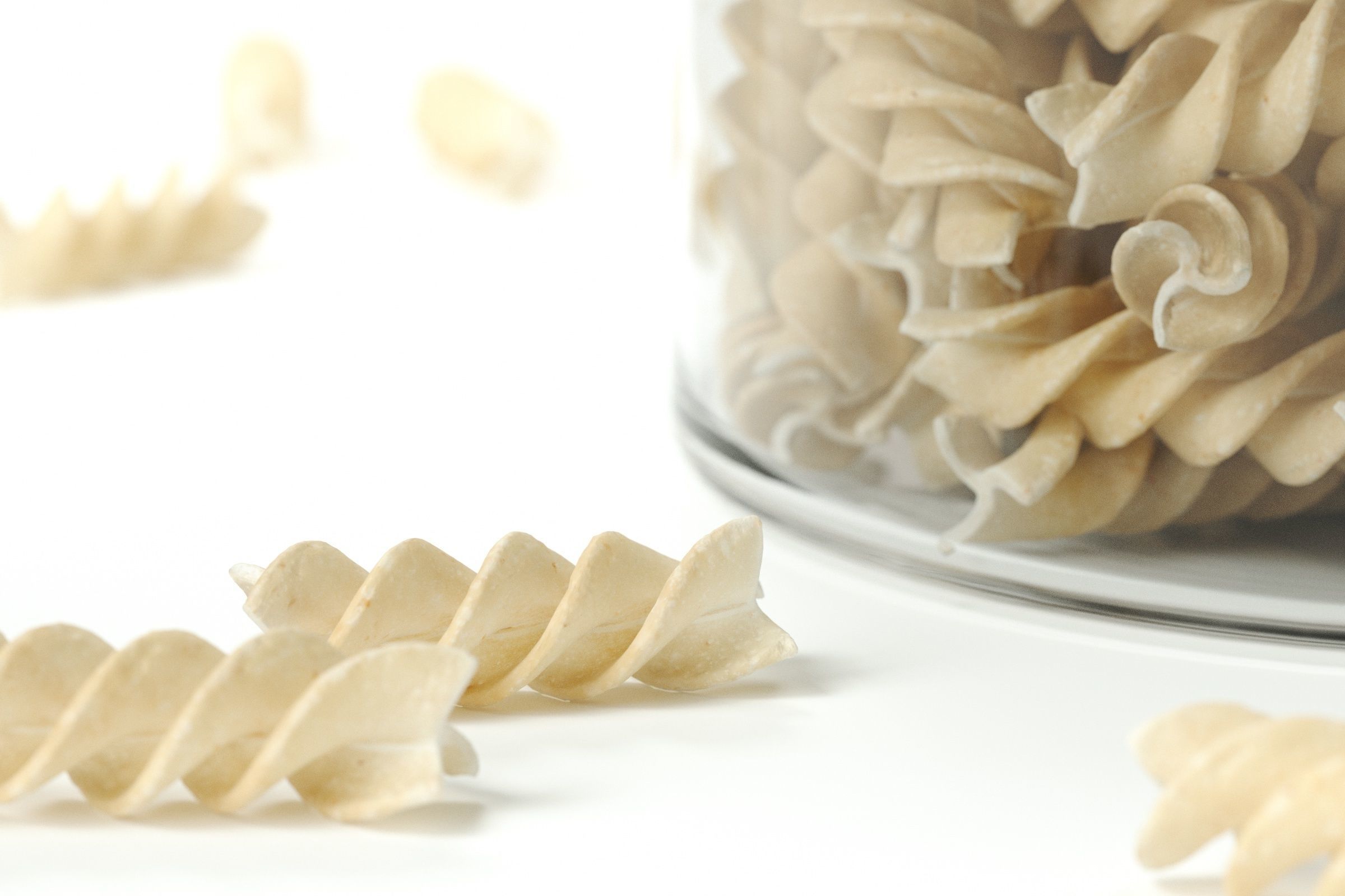 polypasta - Pasta Fusili 01 in glass with lid 3D model_5