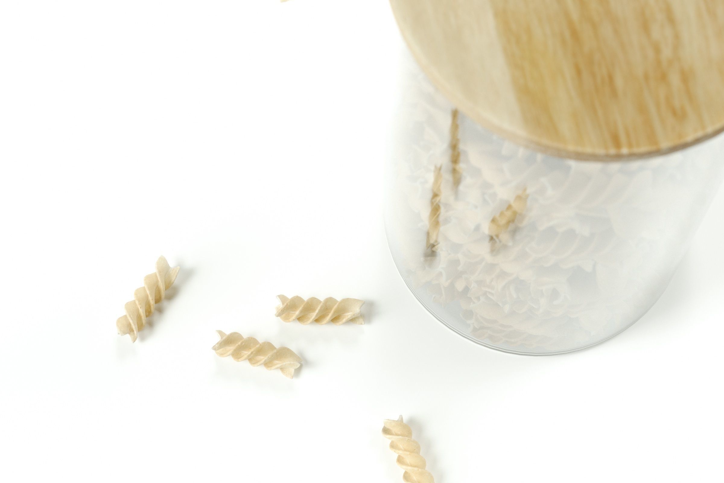 polypasta - Pasta Fusili 01 in glass with lid 3D model_2