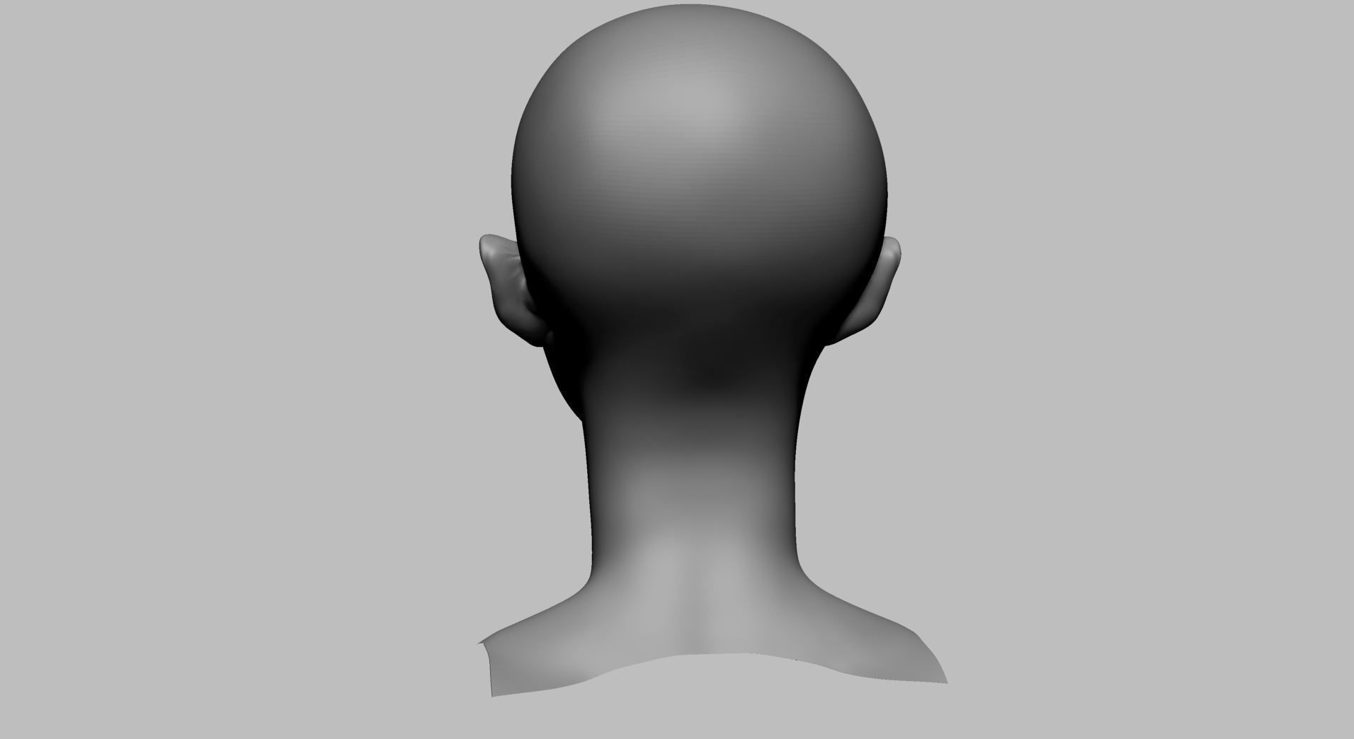 Stylized Female Head B 3D model_4