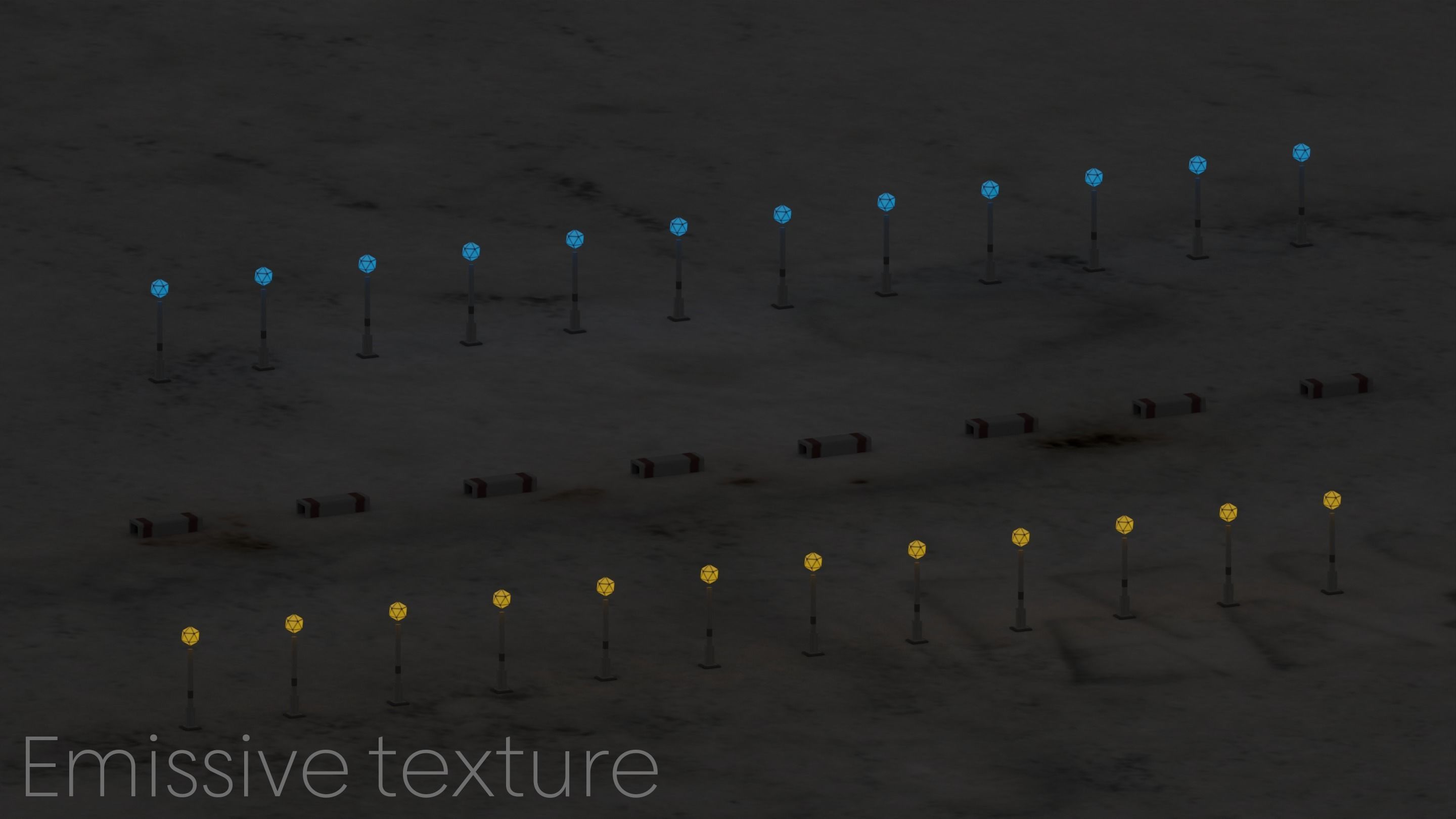 Low-poly Space Base building 2 Low-poly 3D model_16