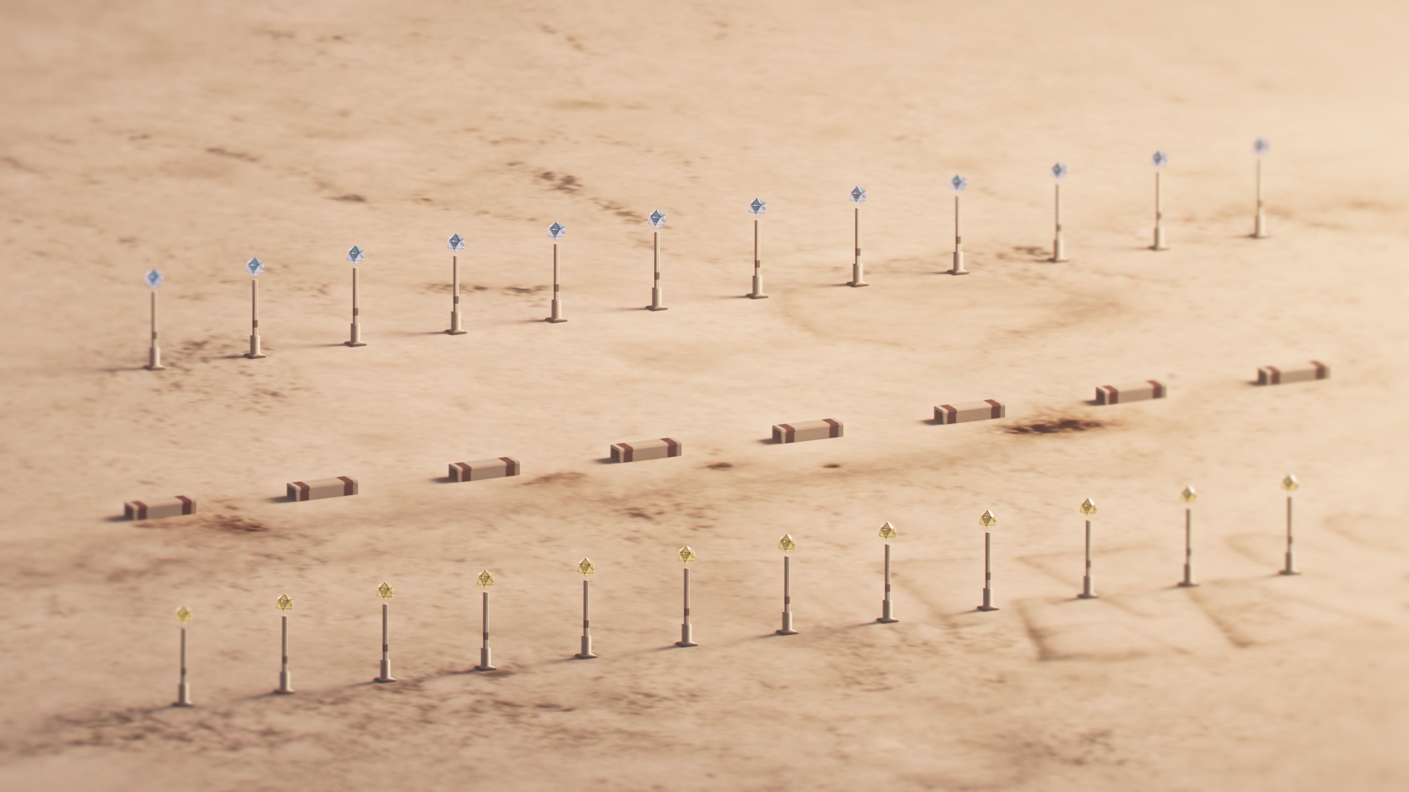 Low-poly Space Base building 2 Low-poly 3D model_15