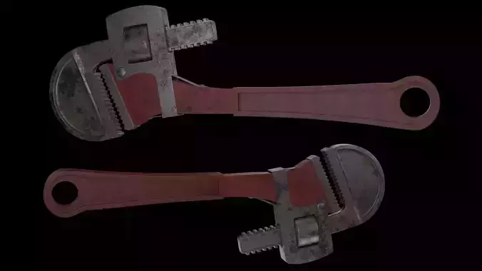 Old wrench 3D Model 