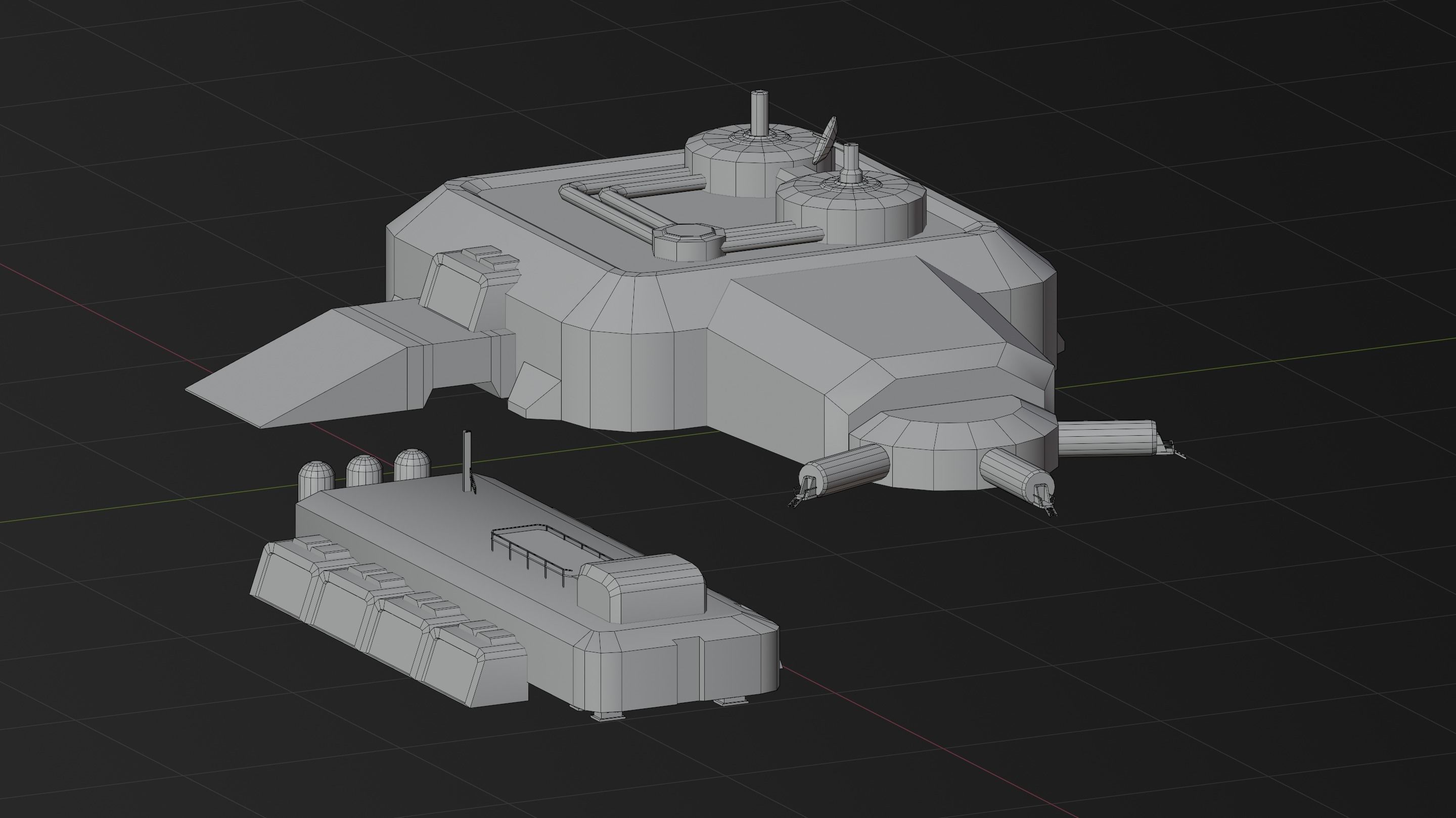 Space base buildings 3D Model Collection_17