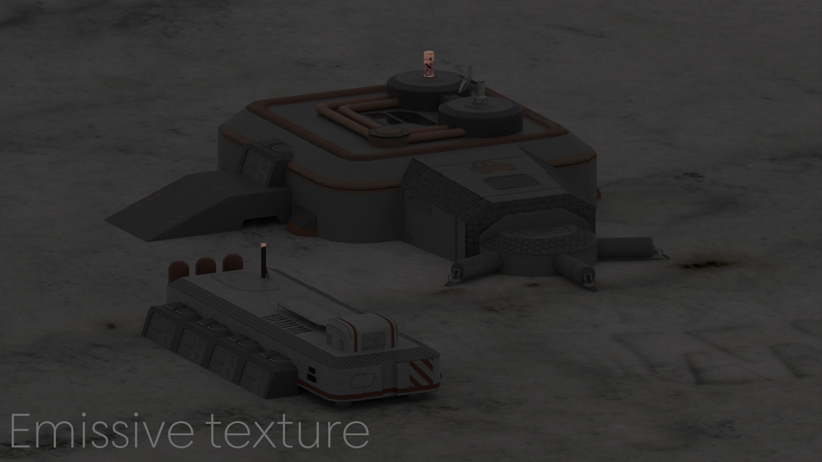 Space base buildings 3D Model Collection_16