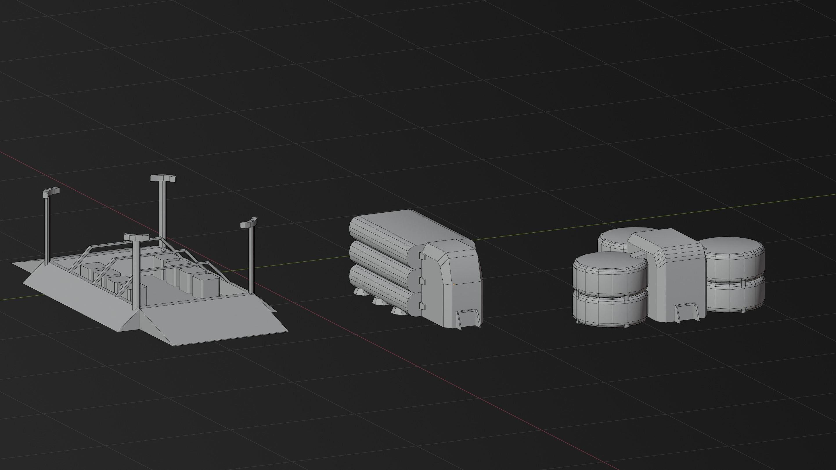 Space base buildings 3D Model Collection_5