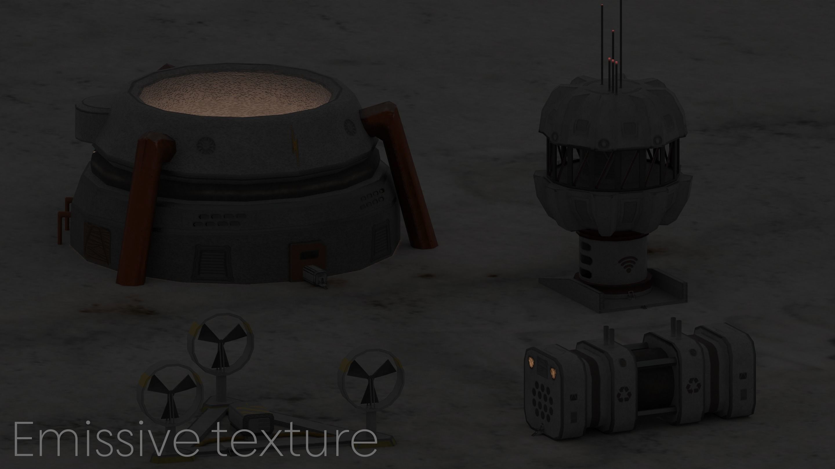 Space base buildings 3D Model Collection_22