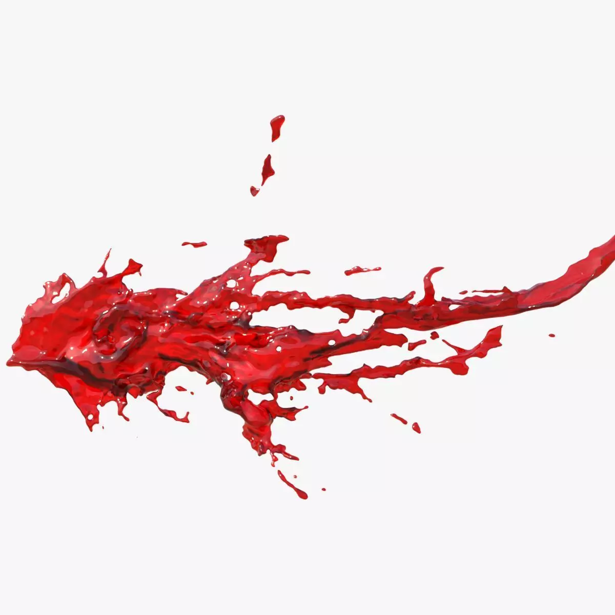 Animated Blood Burst 3 3D model