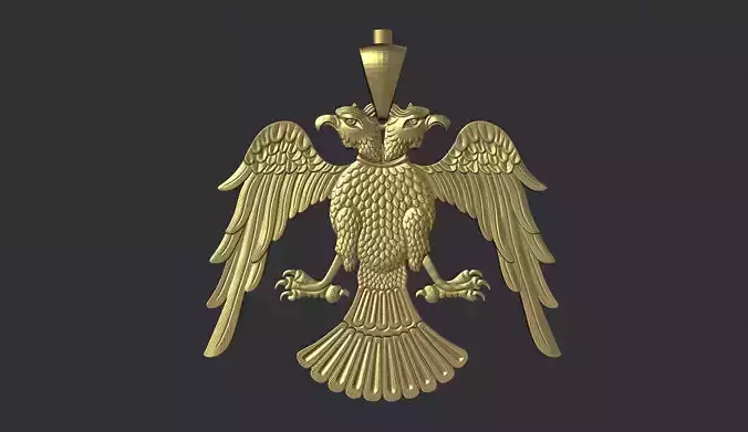 Two Headed Eagle Pendant
