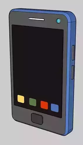 Mobile cell phone 3D model