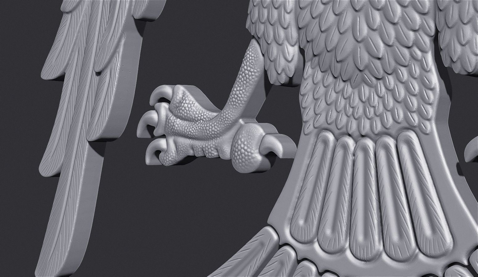Two Headed Eagle 3D print model_12