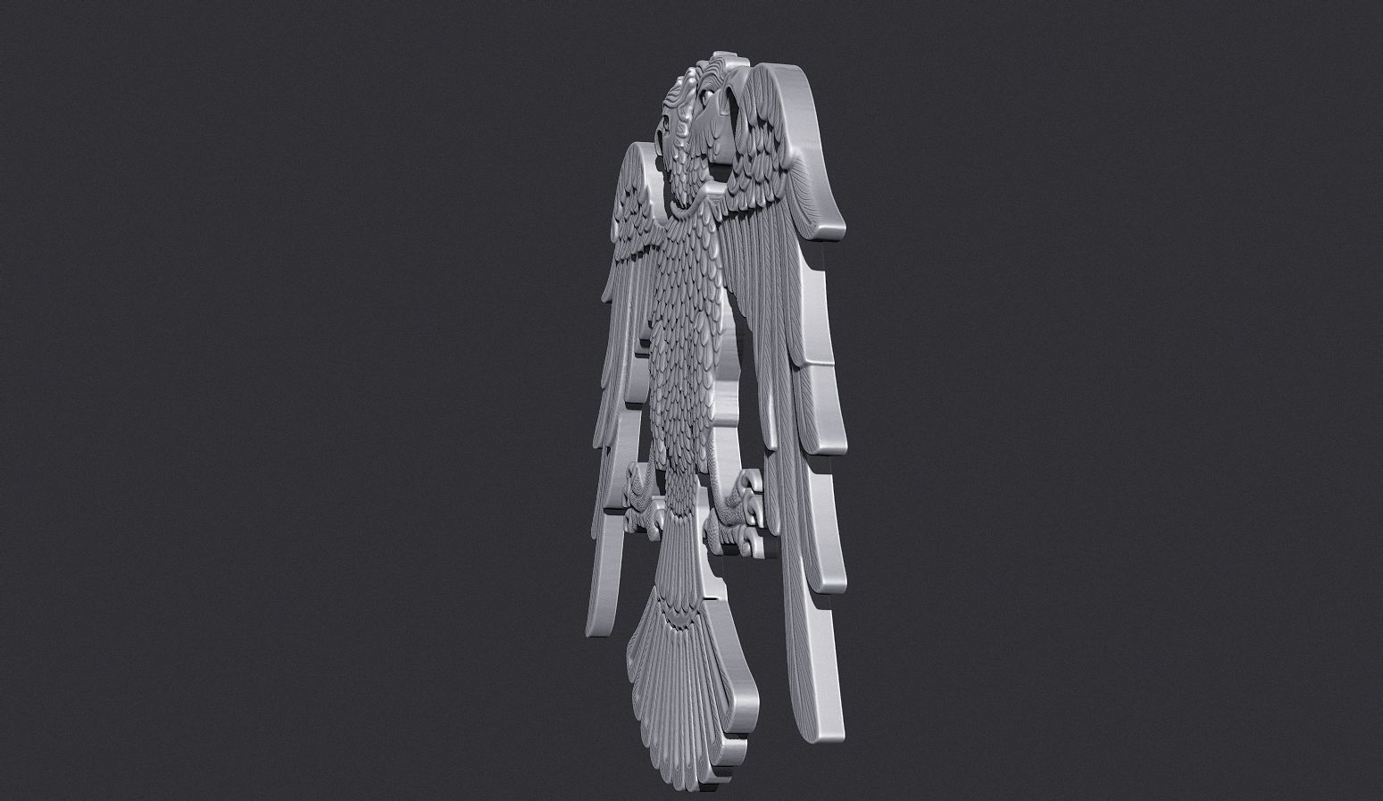 Two Headed Eagle 3D print model_3