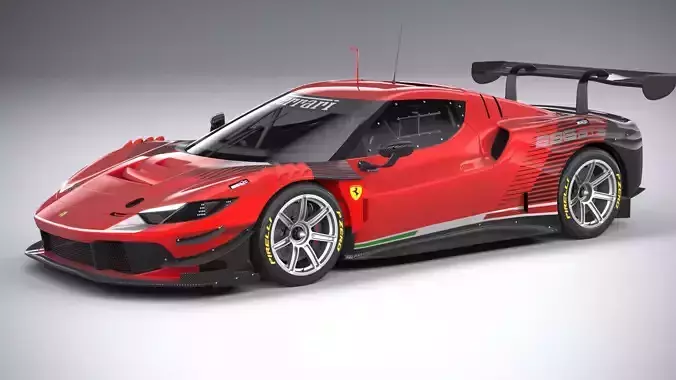 Ferrari 296 GT3 2023 3D model
