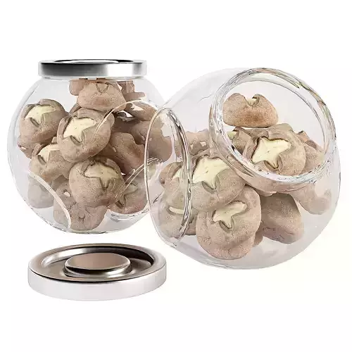 Glass jar cookie content 03