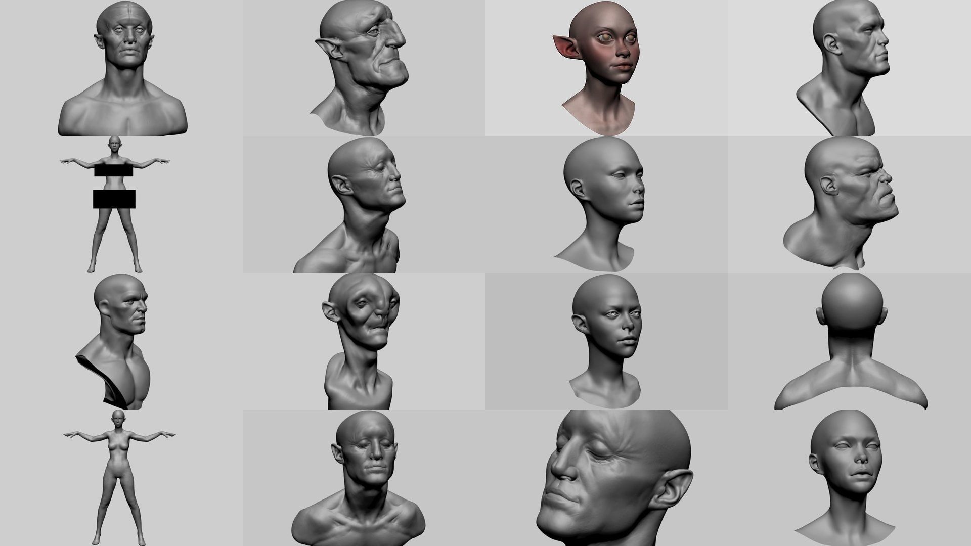 Stylized Character Models A 3D Model Collection_1