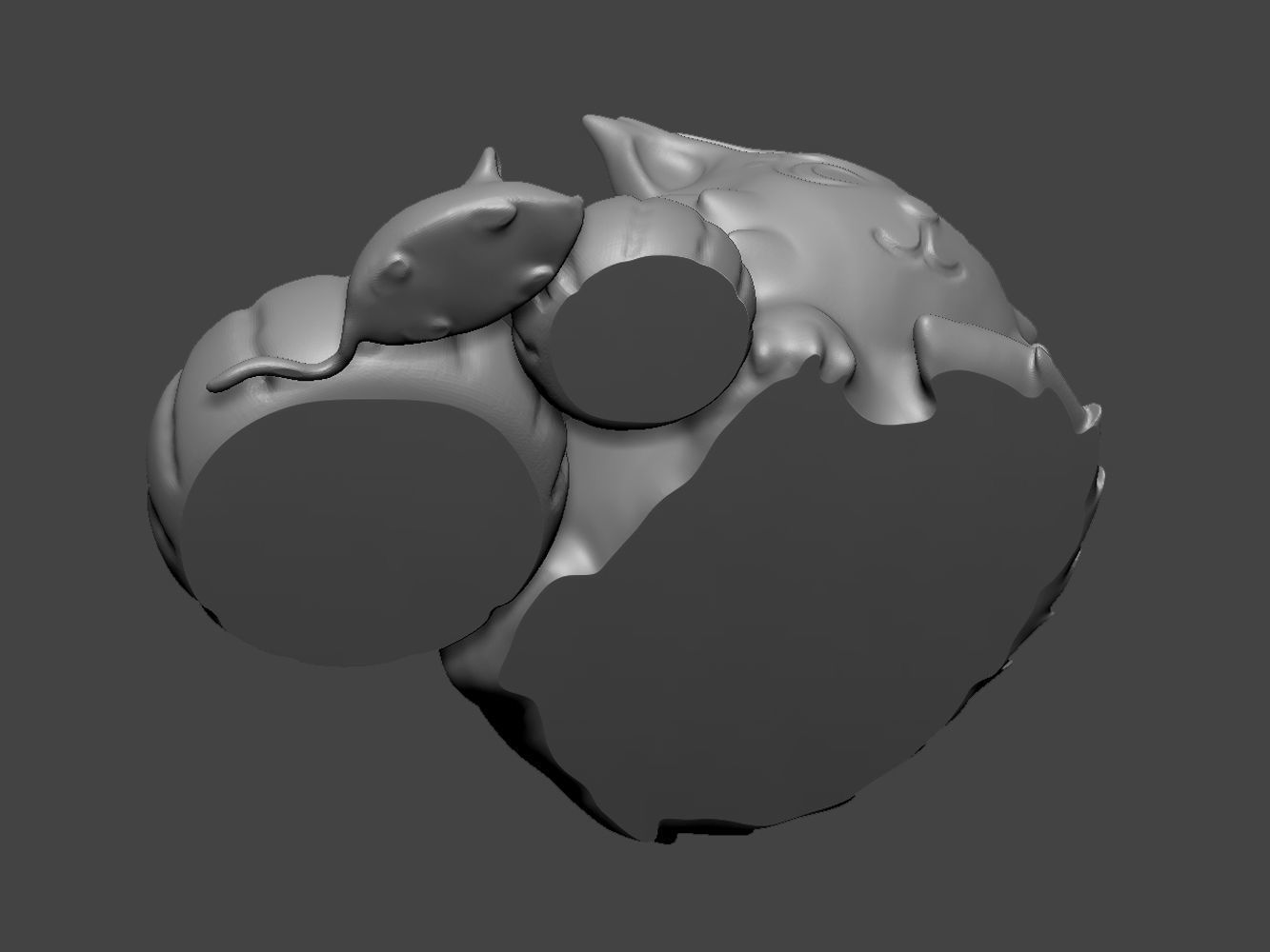 Halloween cat 3D print model_8