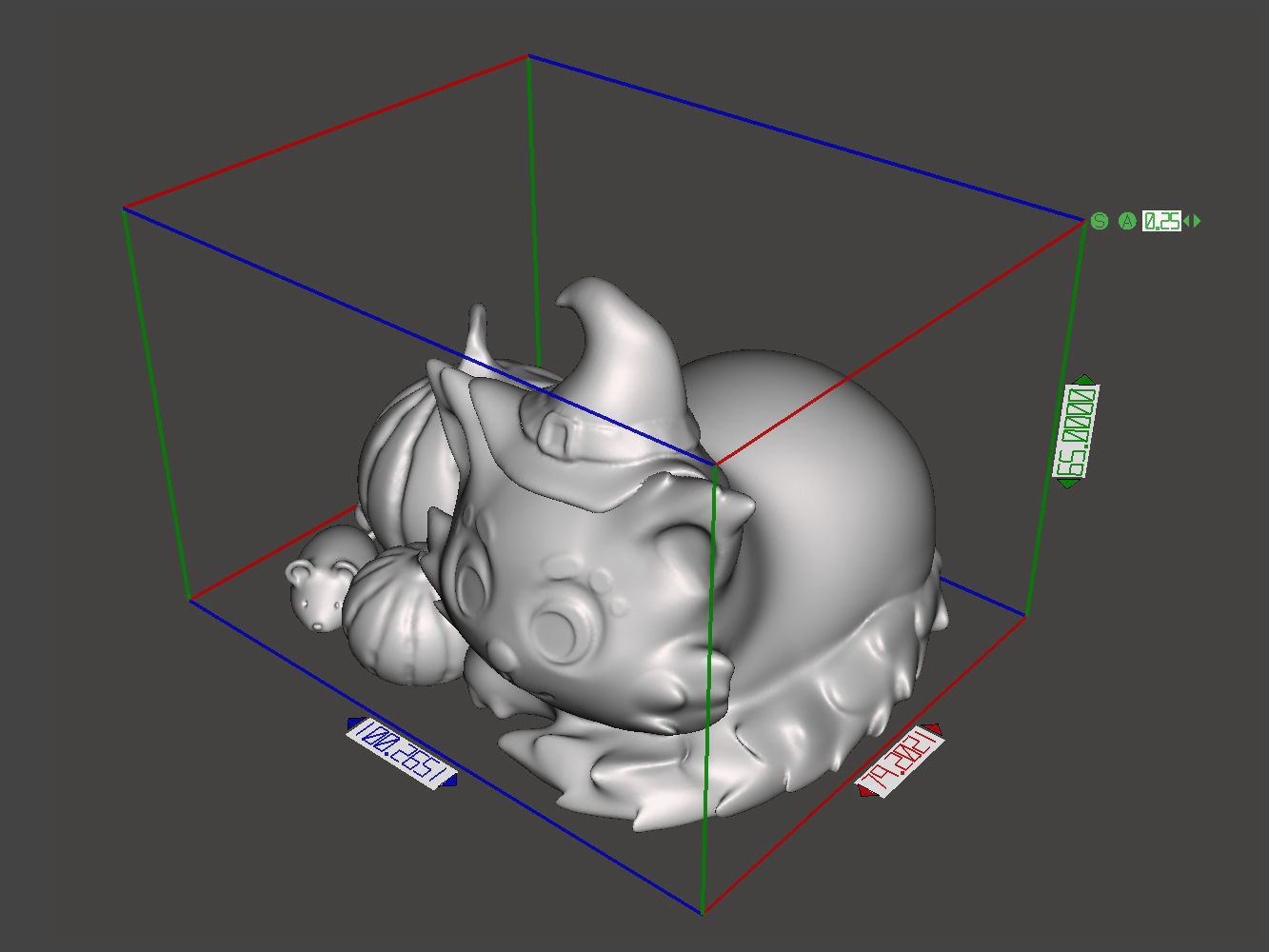 Halloween cat 3D print model_2