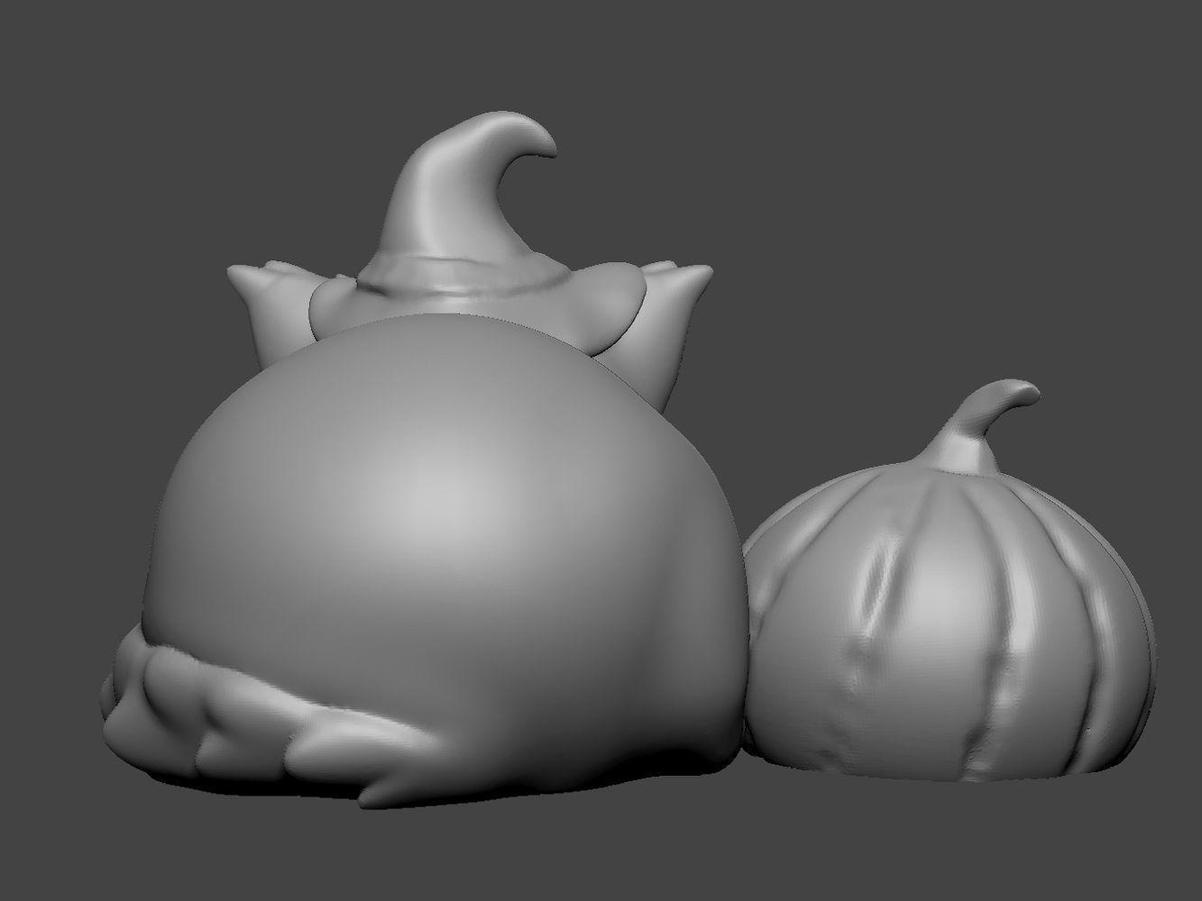 Halloween cat 3D print model_5