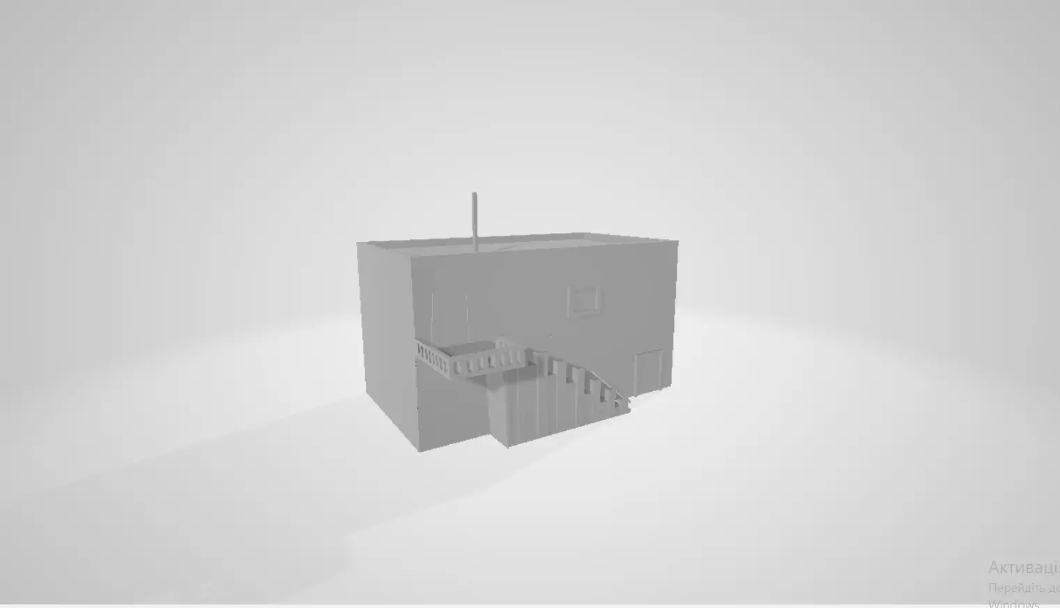 Home No Texture Low-poly 3D model_0