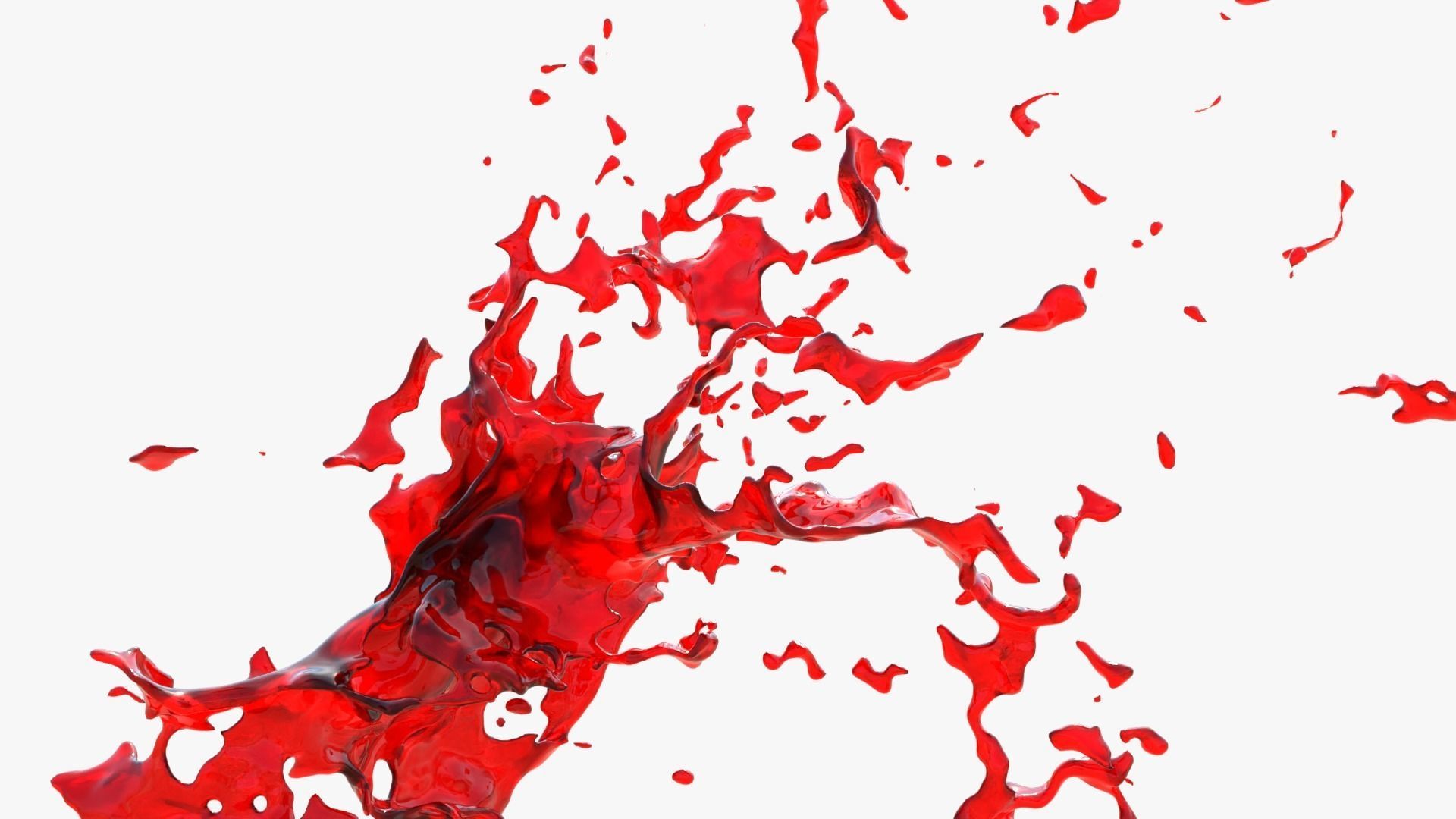 Animated Blood Burst 2 3D model_6