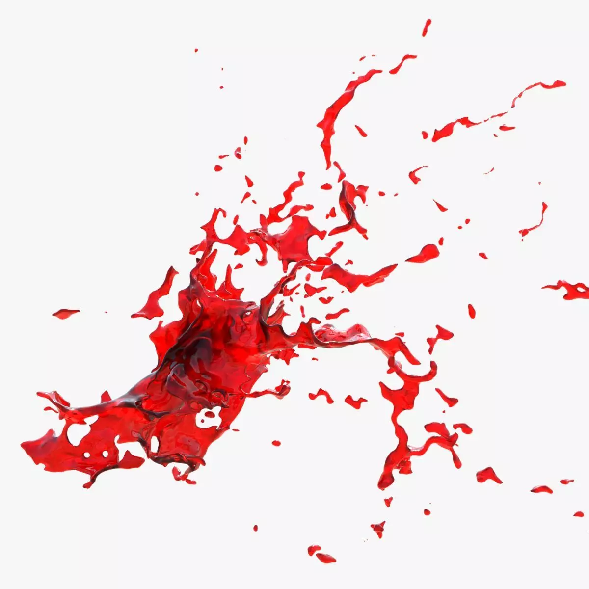 Animated Blood Burst 2 3D model_0