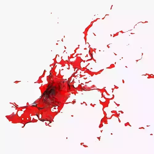 Animated Blood Burst 2 3D model