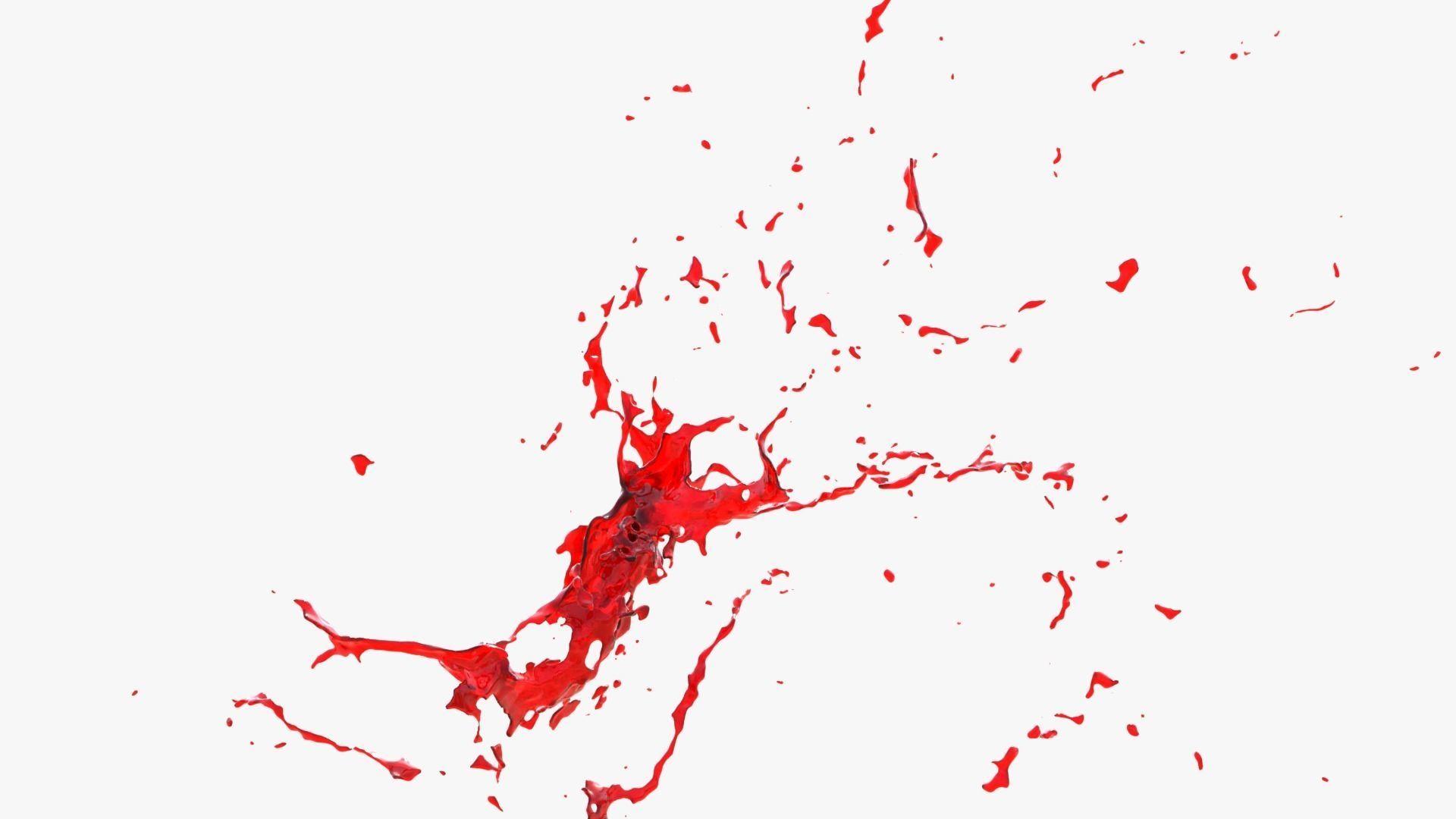 Animated Blood Burst 2 3D model_5