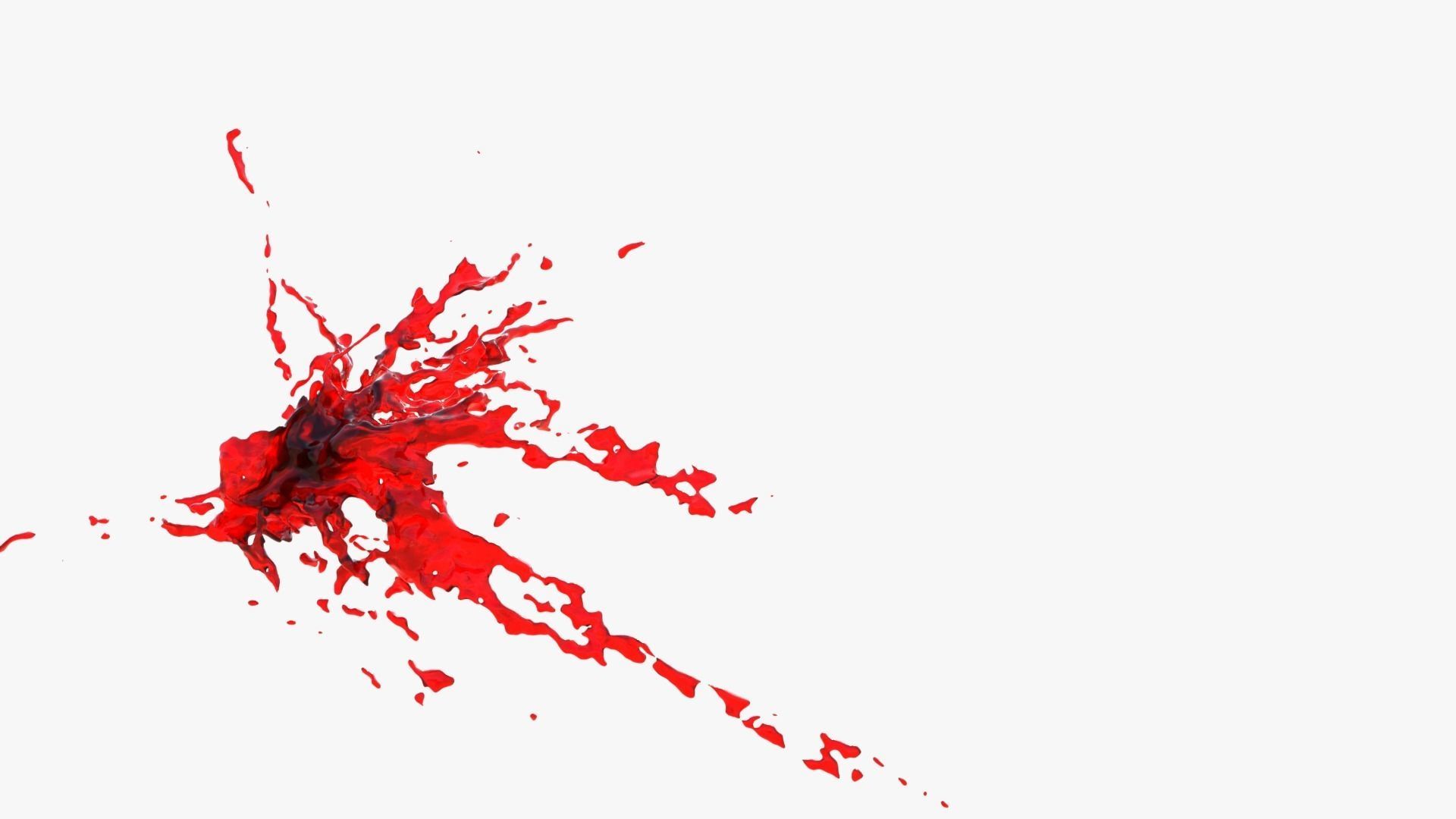 Animated Blood Burst 2 3D model_4