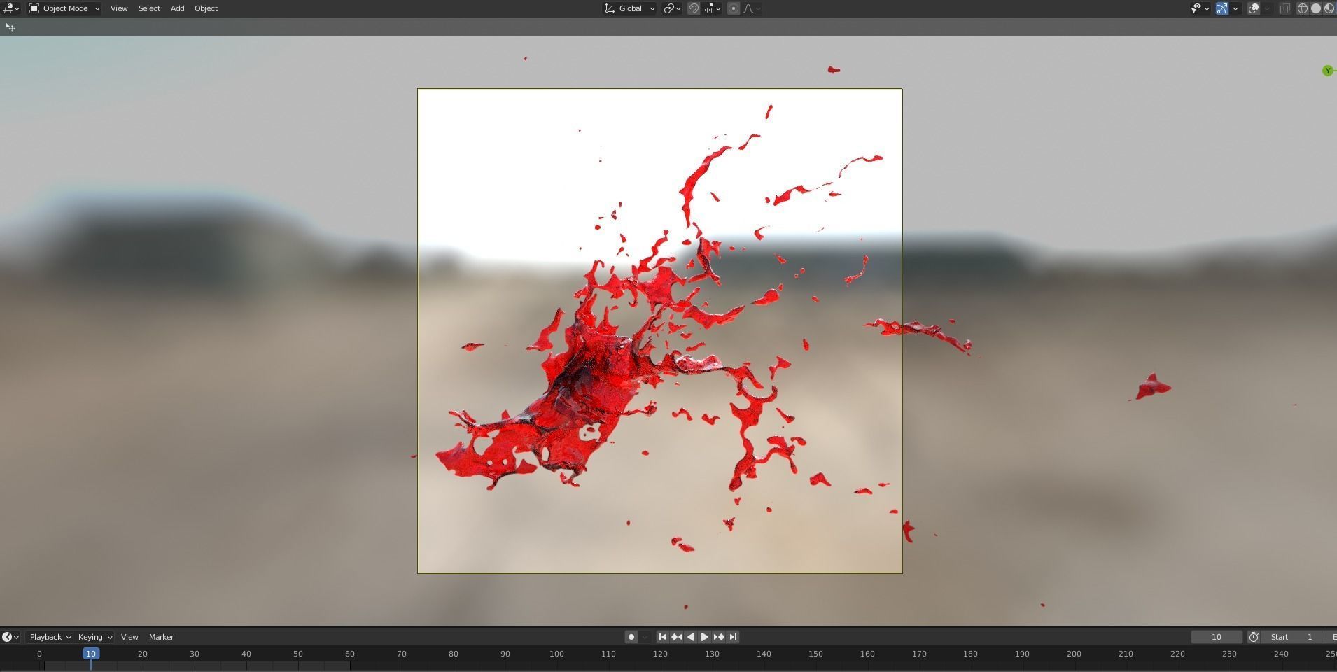Animated Blood Burst 2 3D model_10