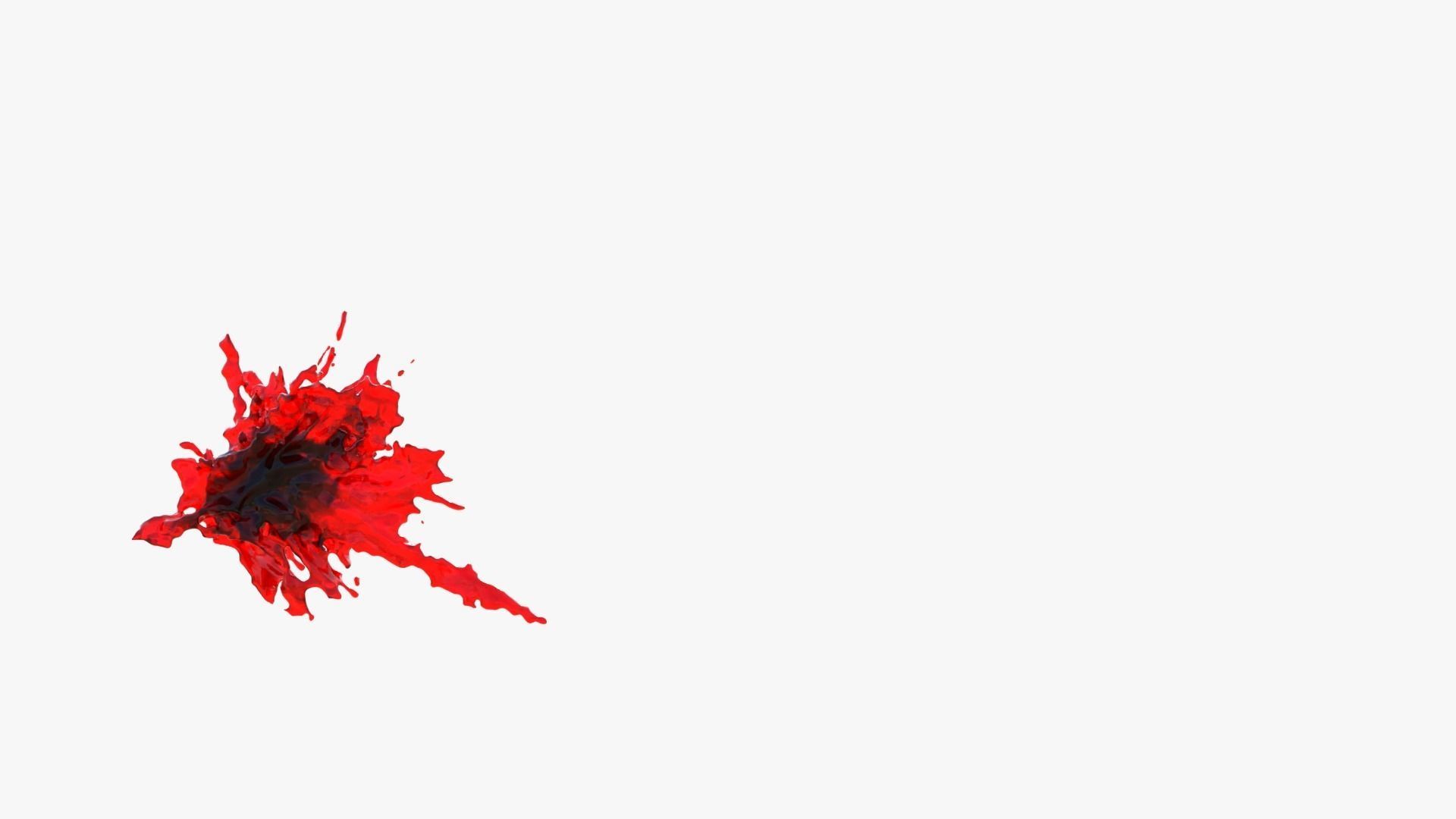 Animated Blood Burst 2 3D model_3