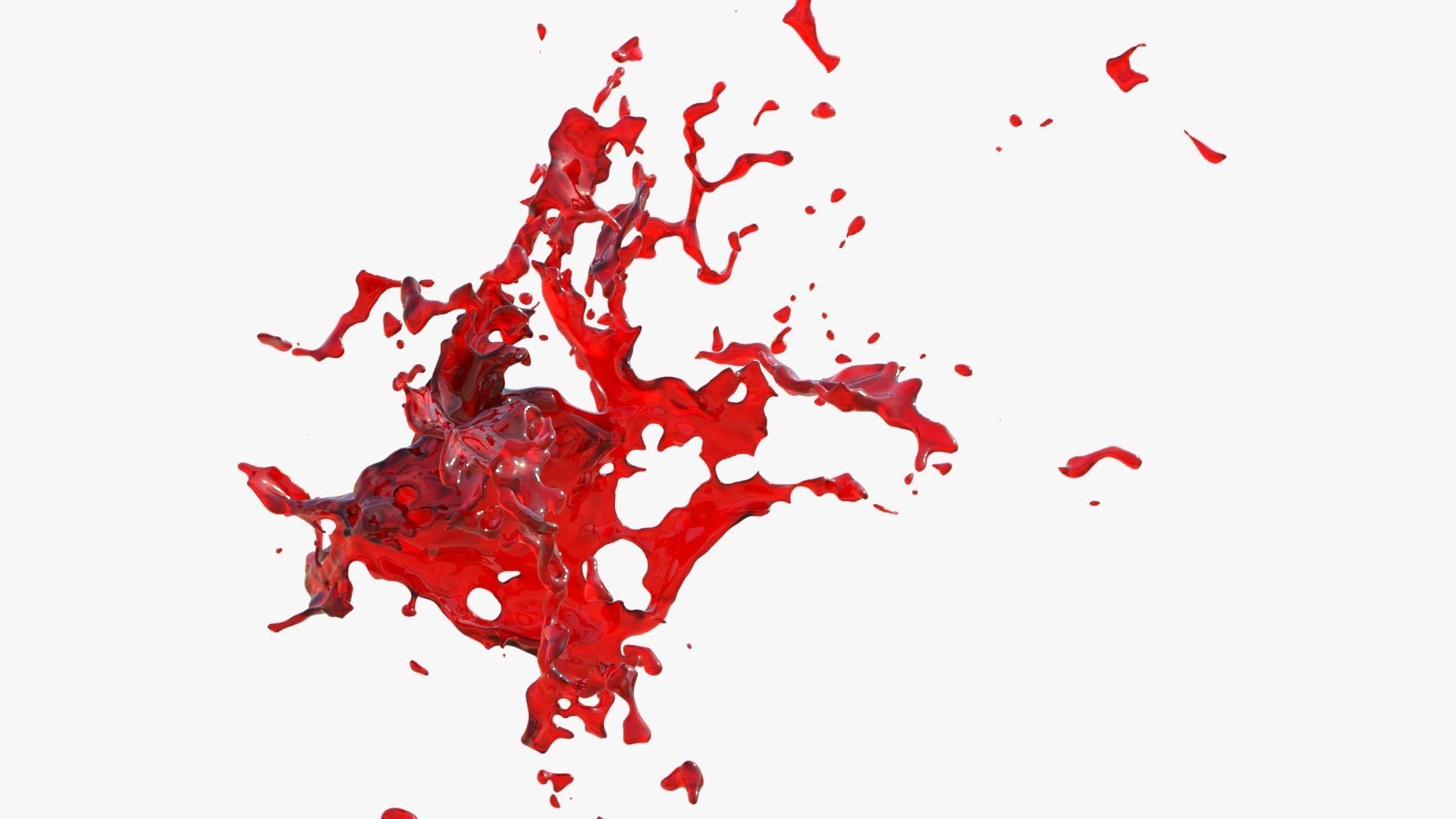 Animated Blood Burst 2 3D model_8