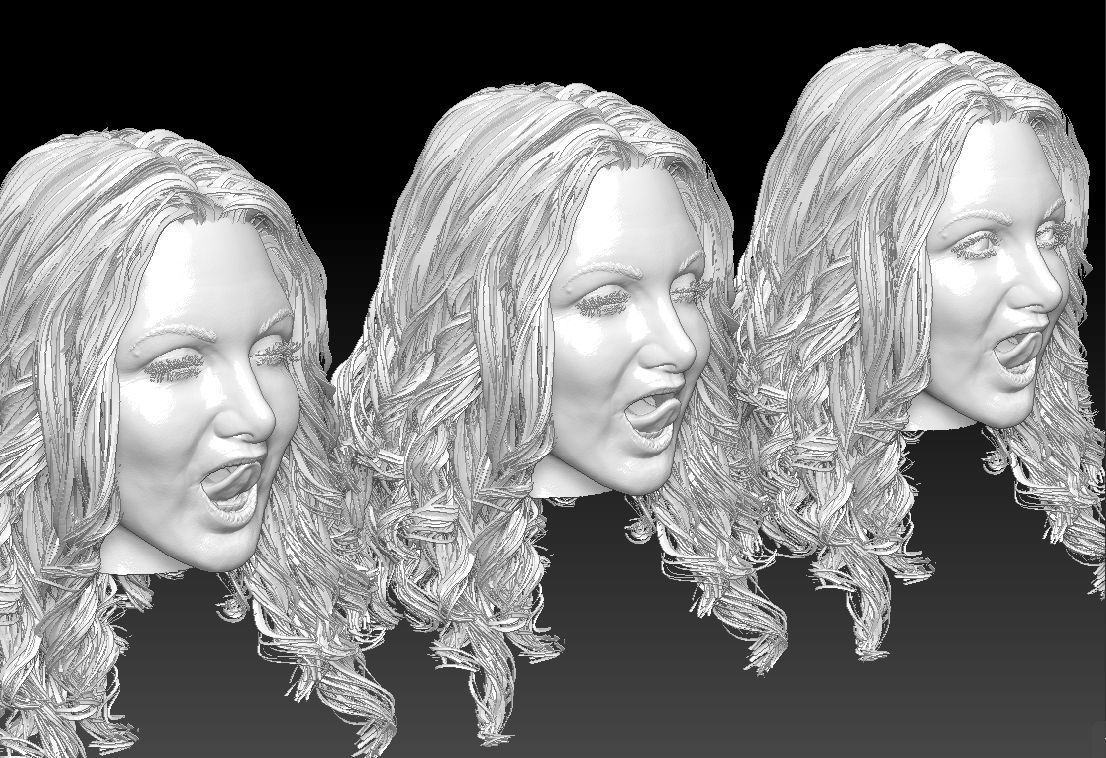 AVA ADDAMS MOST FAMOUS PORNSTAR VARIOUS EXPRESSIONS FACE MODEL 3D model