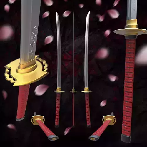 Shinigami Katana Sword - Japanese Samurai Sword  3D print model