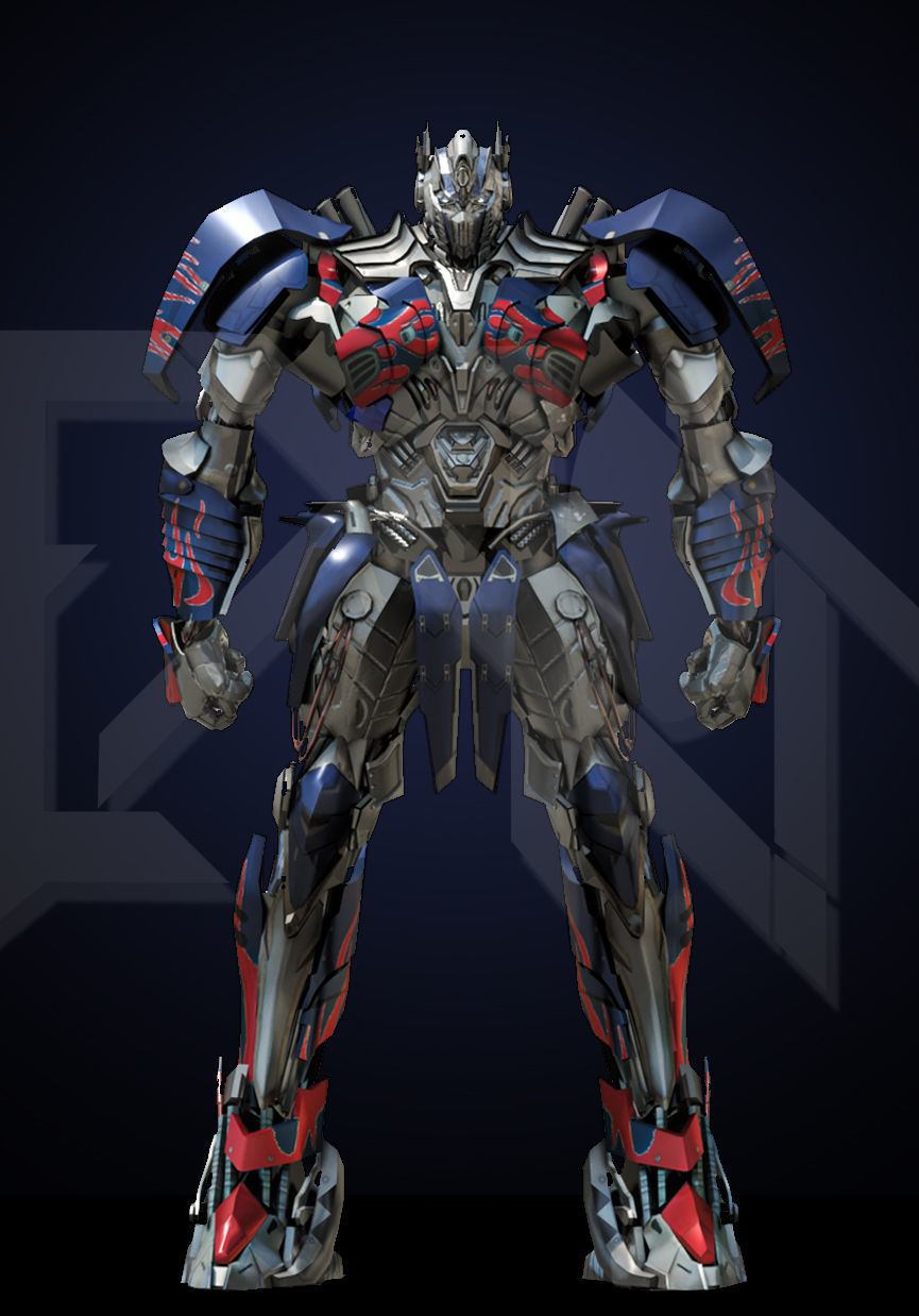 Transformers Optimus Prime DLX TLK Low-poly 3D model_1