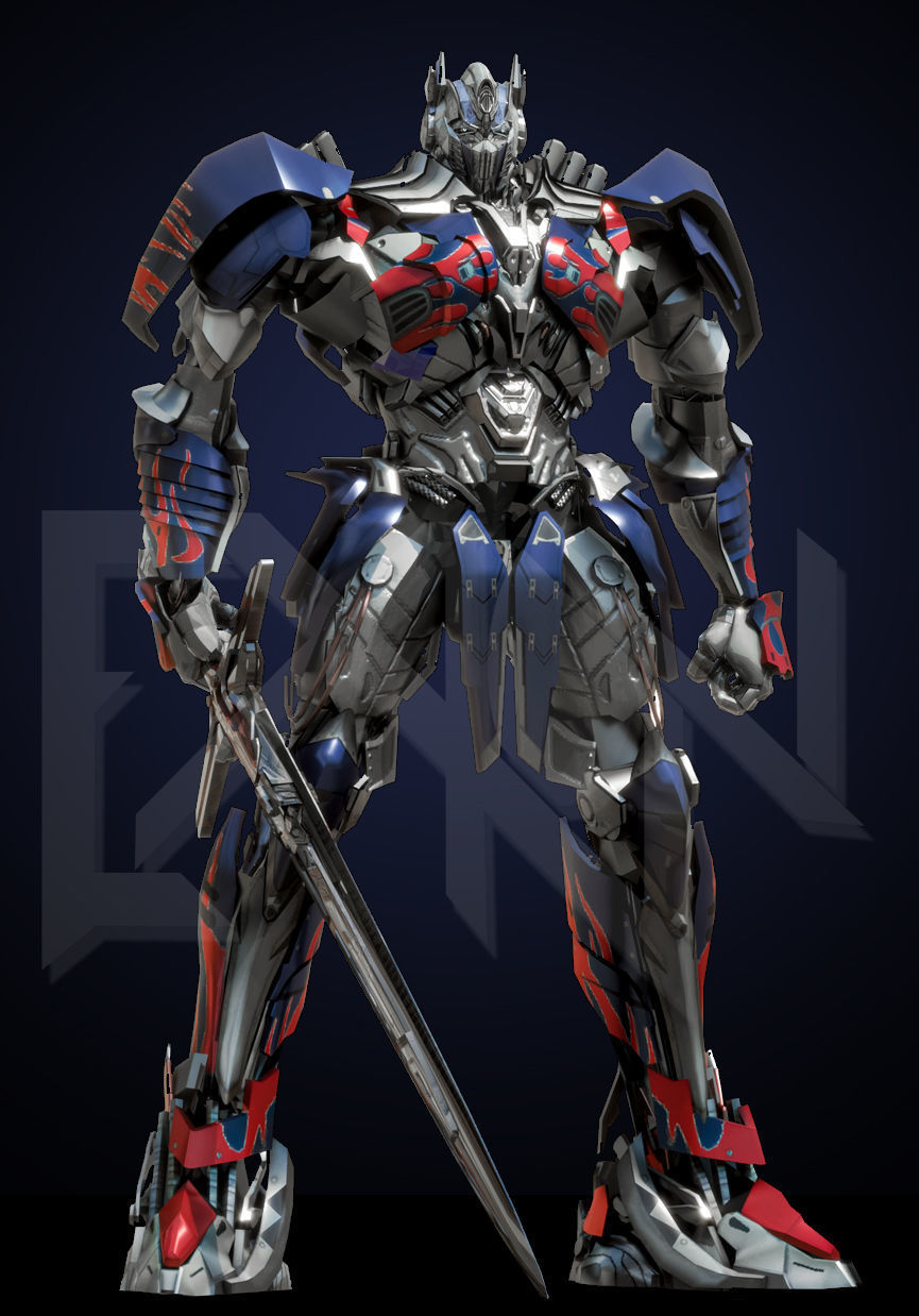 Transformers Optimus Prime DLX TLK Low-poly 3D model_3
