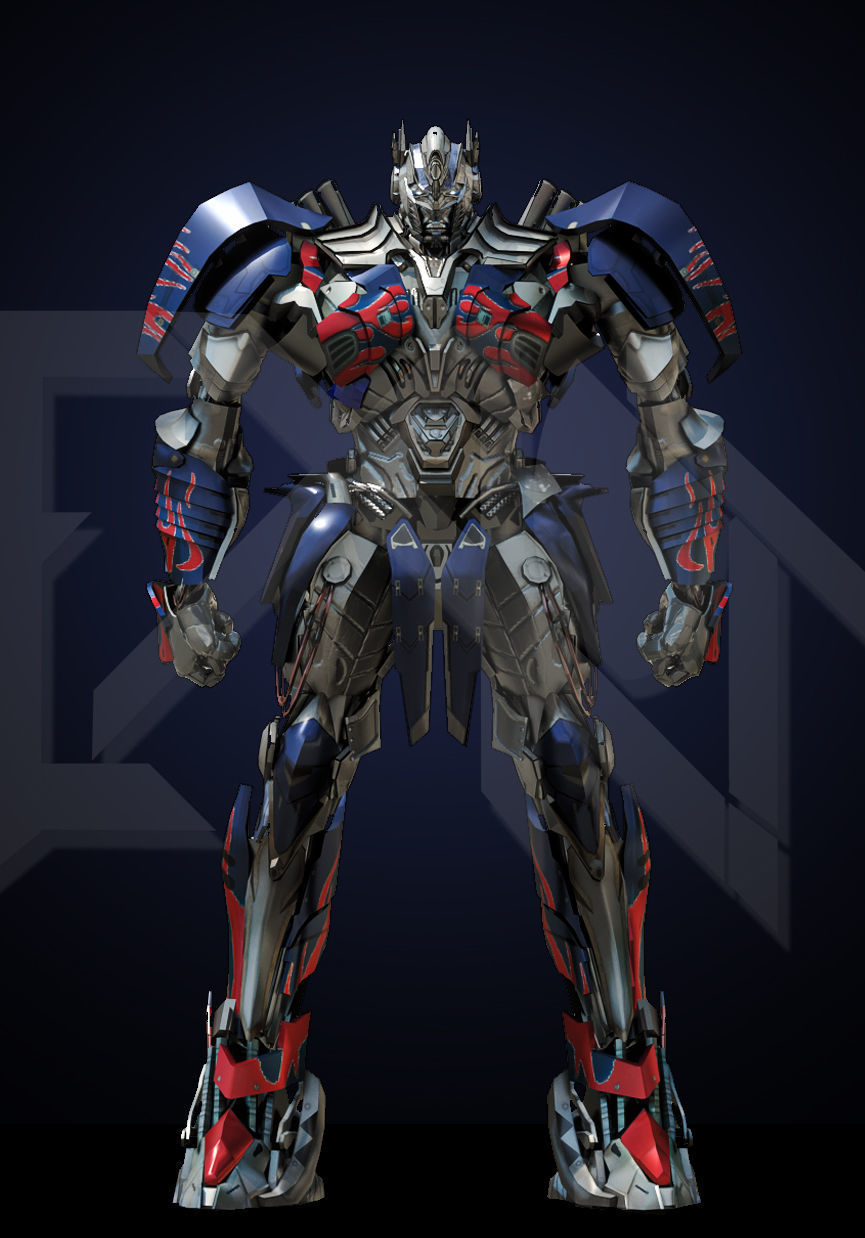 Transformers Optimus Prime DLX TLK Low-poly 3D model_2