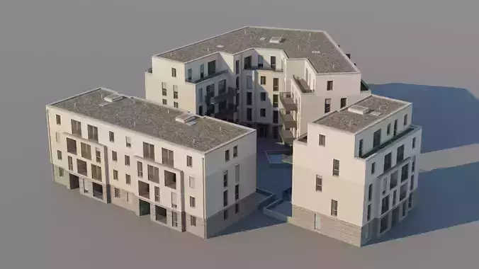 Modern Apartments European Pack Low-poly 3D model