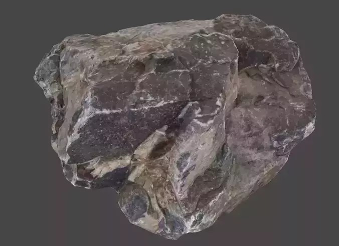 Jagged Basalt- 8K Textures - 6 Mesh Resolutions  Low-poly 3D model