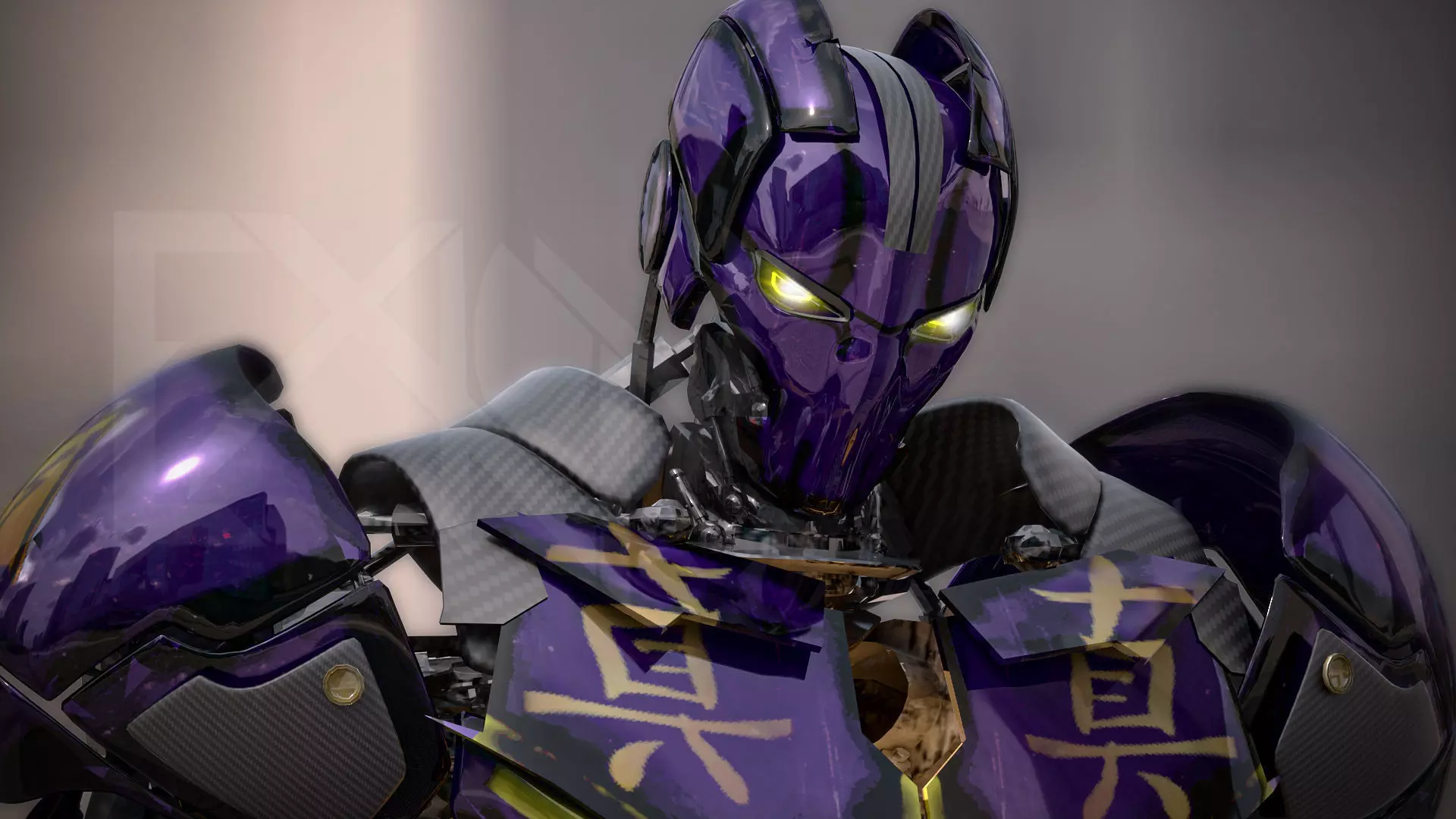 EX-01 Shinjitsu Low-poly 3D model_0